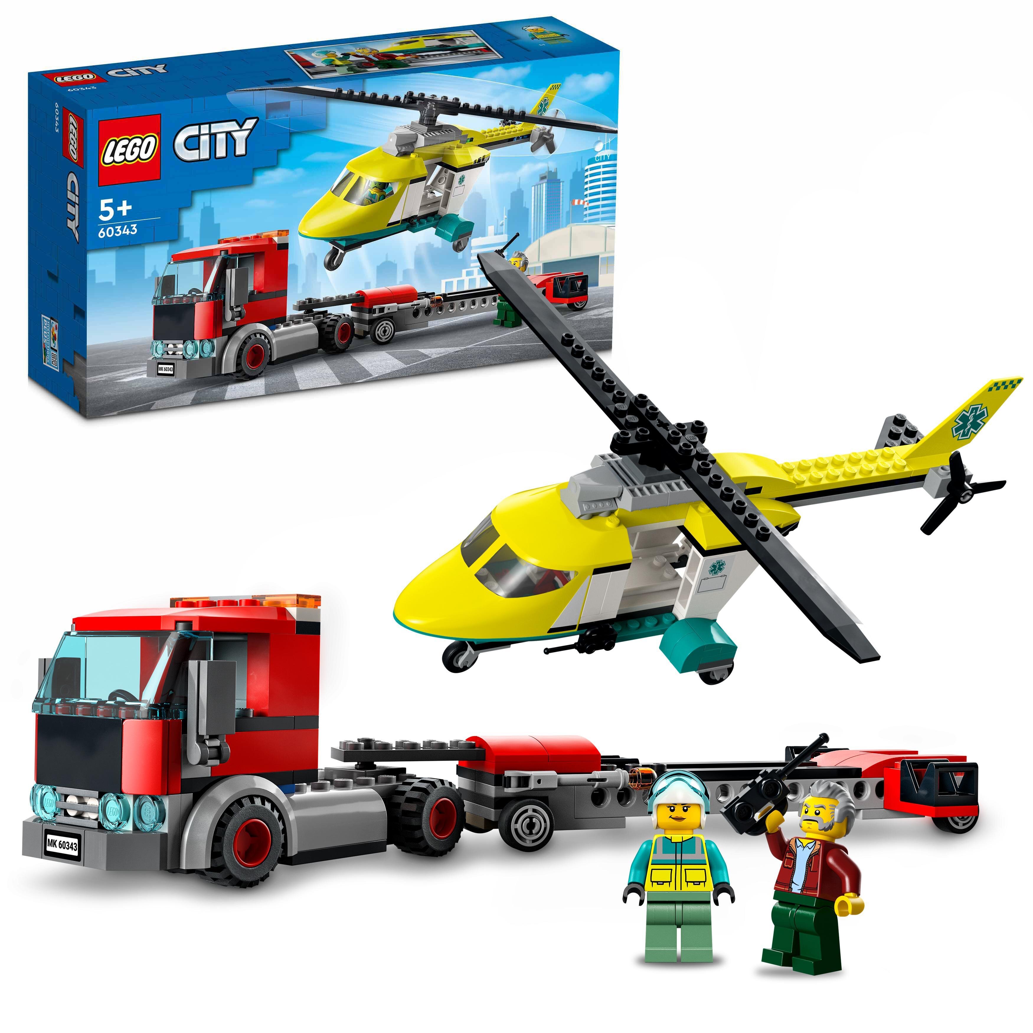 LEGO City Laweta helikoptera ratunkowego 60343 - niskie ceny i opinie w  Media Expert