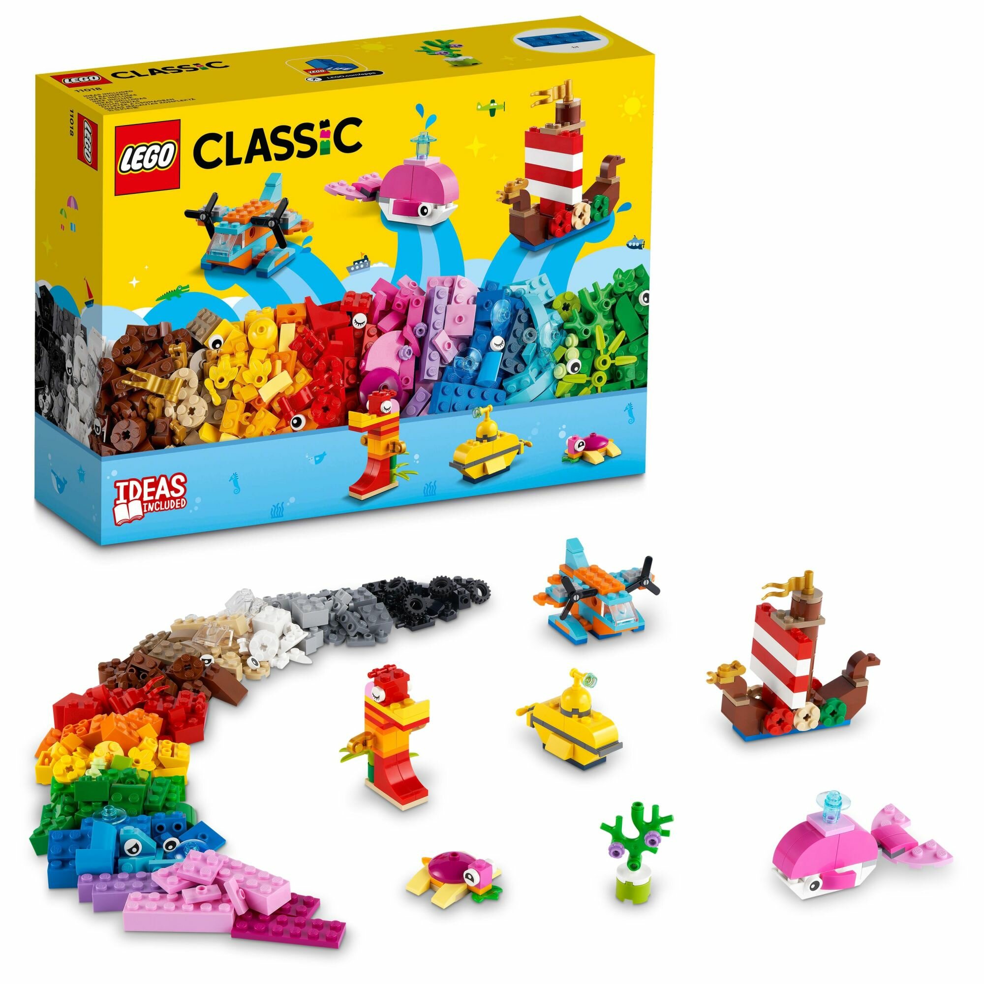 LEGO Classic Kreatywna oceaniczna zabawa 11018 - niskie ceny i opinie w  Media Expert