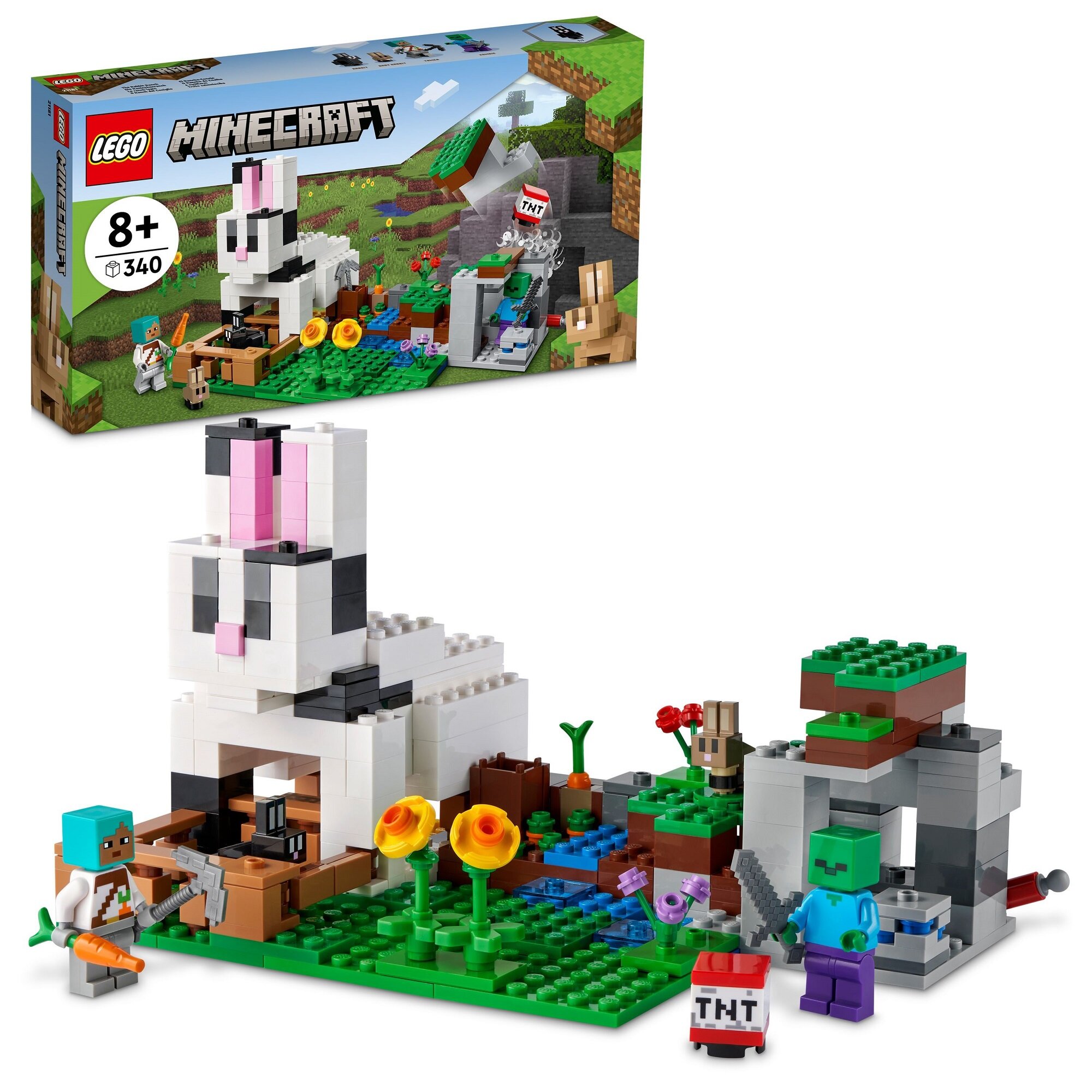 LEGO Minecraft Królicza farma 21181 - niskie ceny i opinie w Media Expert