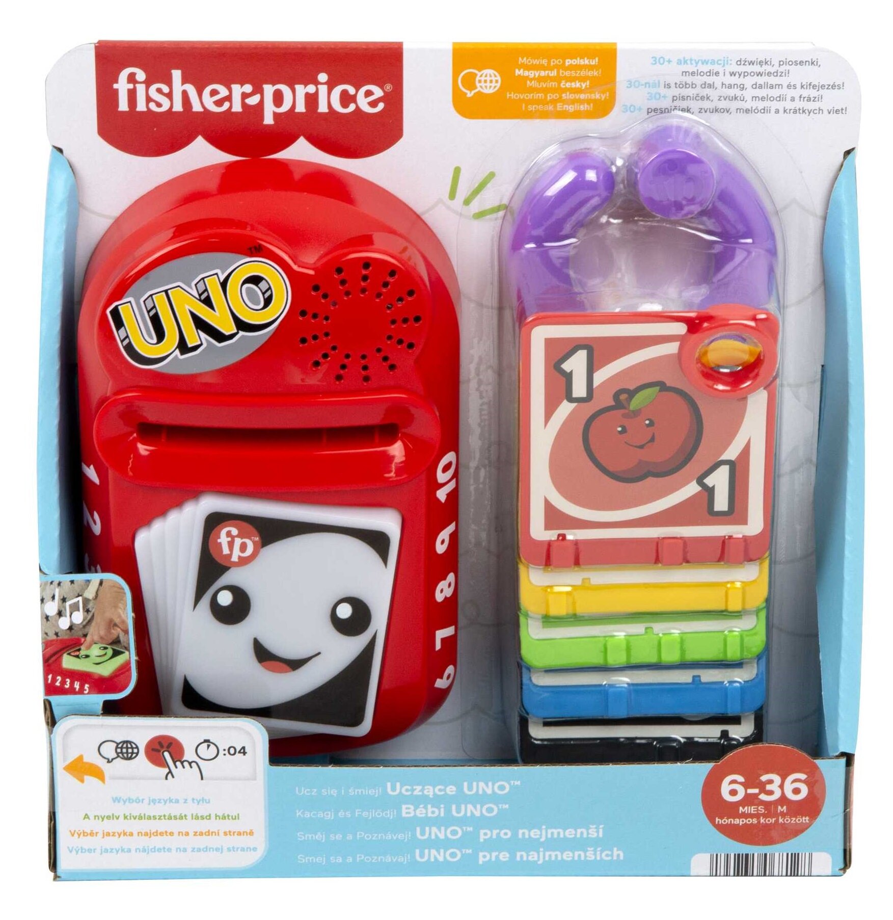 FISHER PRICE Ucz się i śmiej! Uczące Uno HHH91 Zabawka edukacyjna - niskie  ceny i opinie w Media Expert