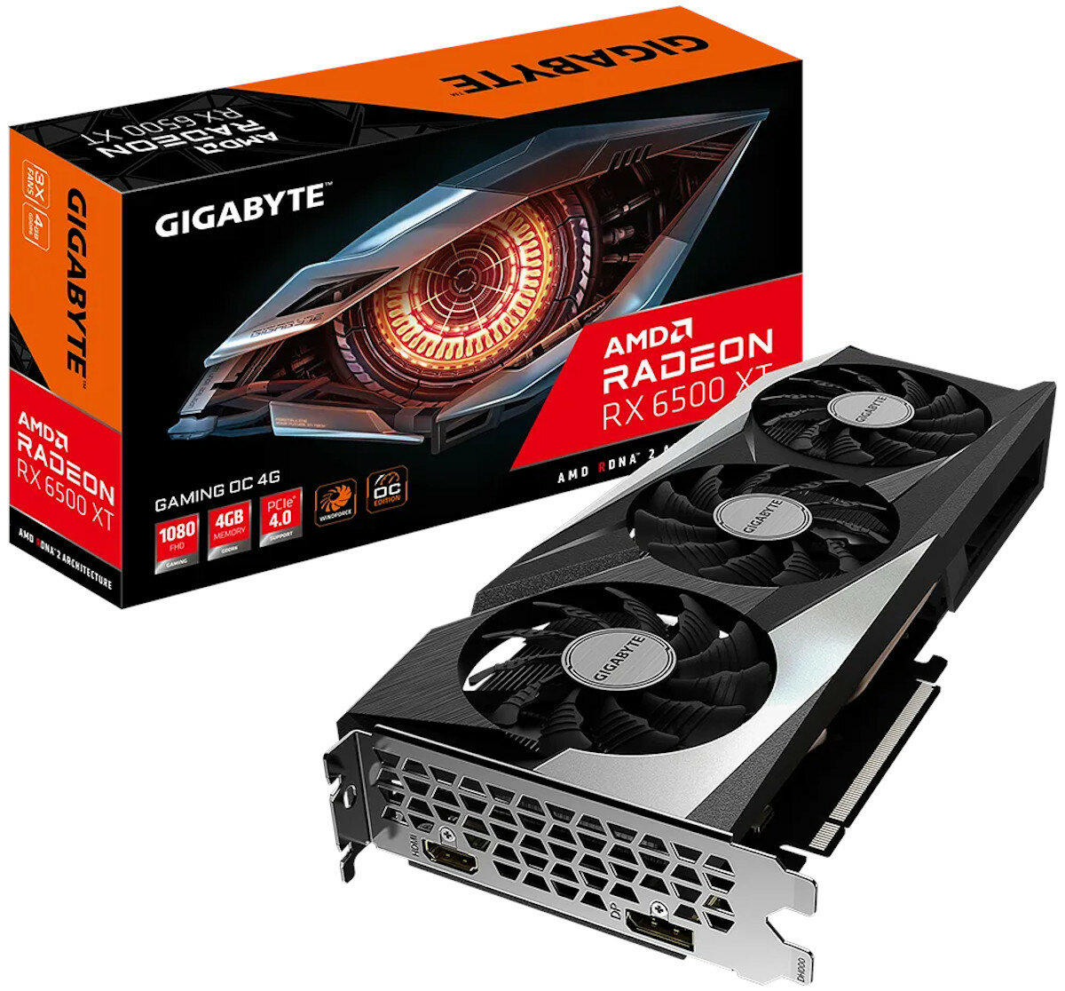 GIGABYTE Radeon RX 6500XT Gaming OC 4GB Karta graficzna - niskie ceny i  opinie w Media Expert