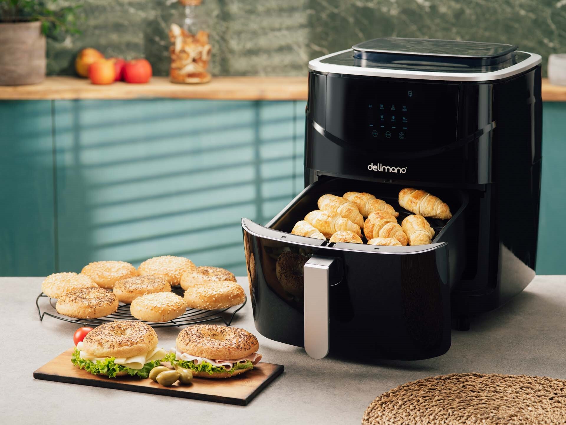 PHILIPS XXL Connected HD9285/96 Air Fryer (Wi-Fi) z formą do pieczenia i  rusztem grillowym Frytkownica beztłuszczowa - niskie ceny i opinie w Media  Expert