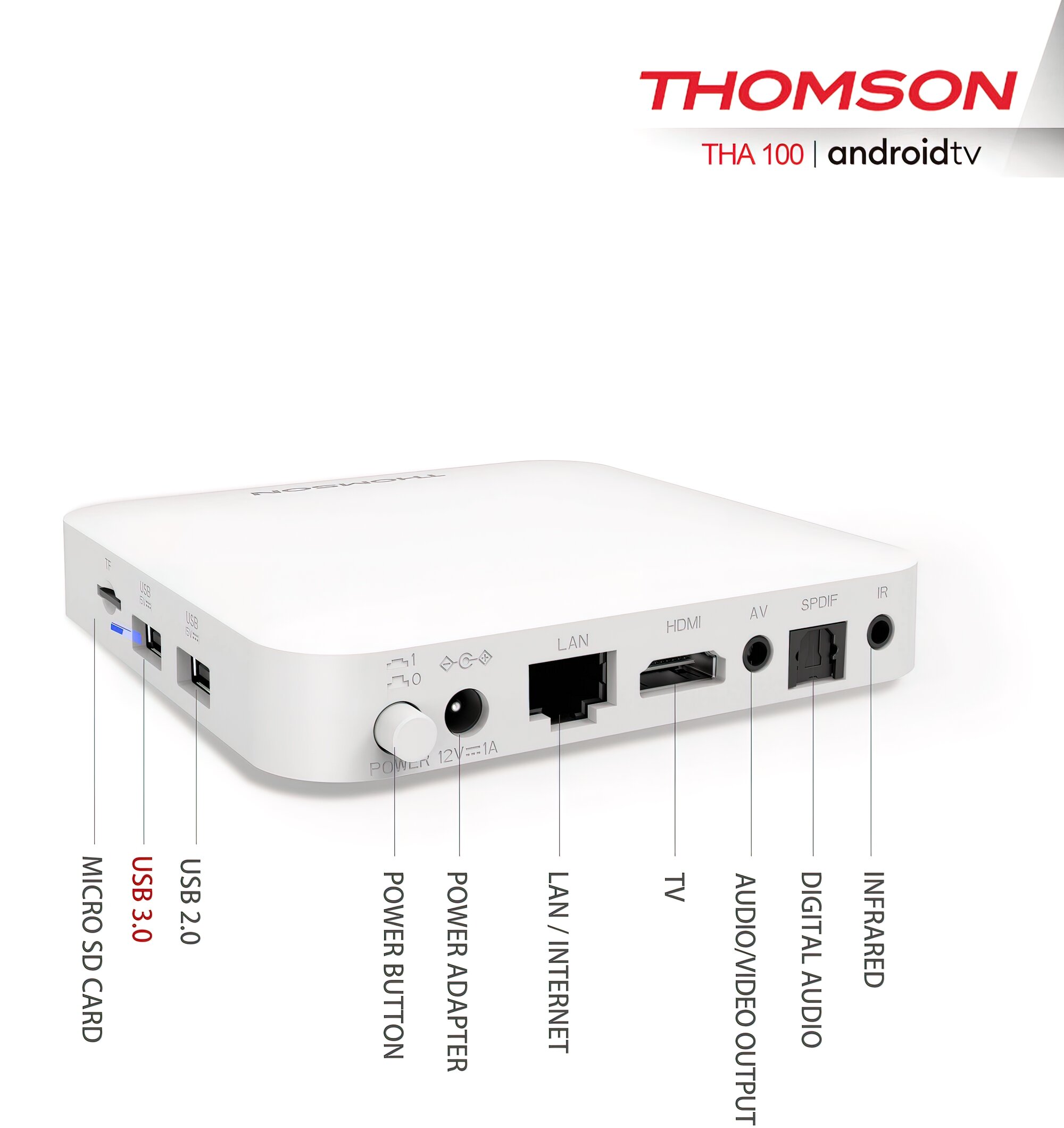 THOMSON Android TV Box Odtwarzacz multimedialny 4K - niskie ceny i opinie w  Media Expert