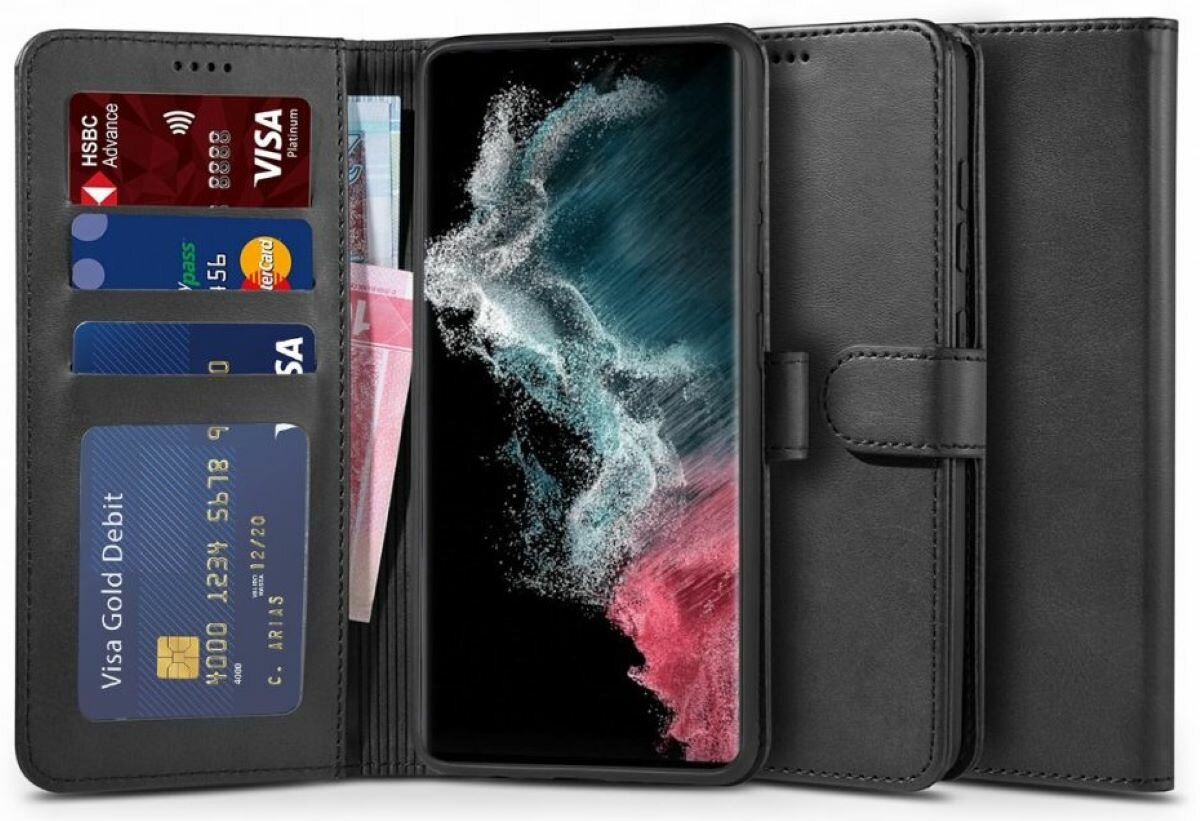 TECH-PROTECT Wallet do Samsung Galaxy S22 Ultra Czarny Etui - niskie ceny i  opinie w Media Expert