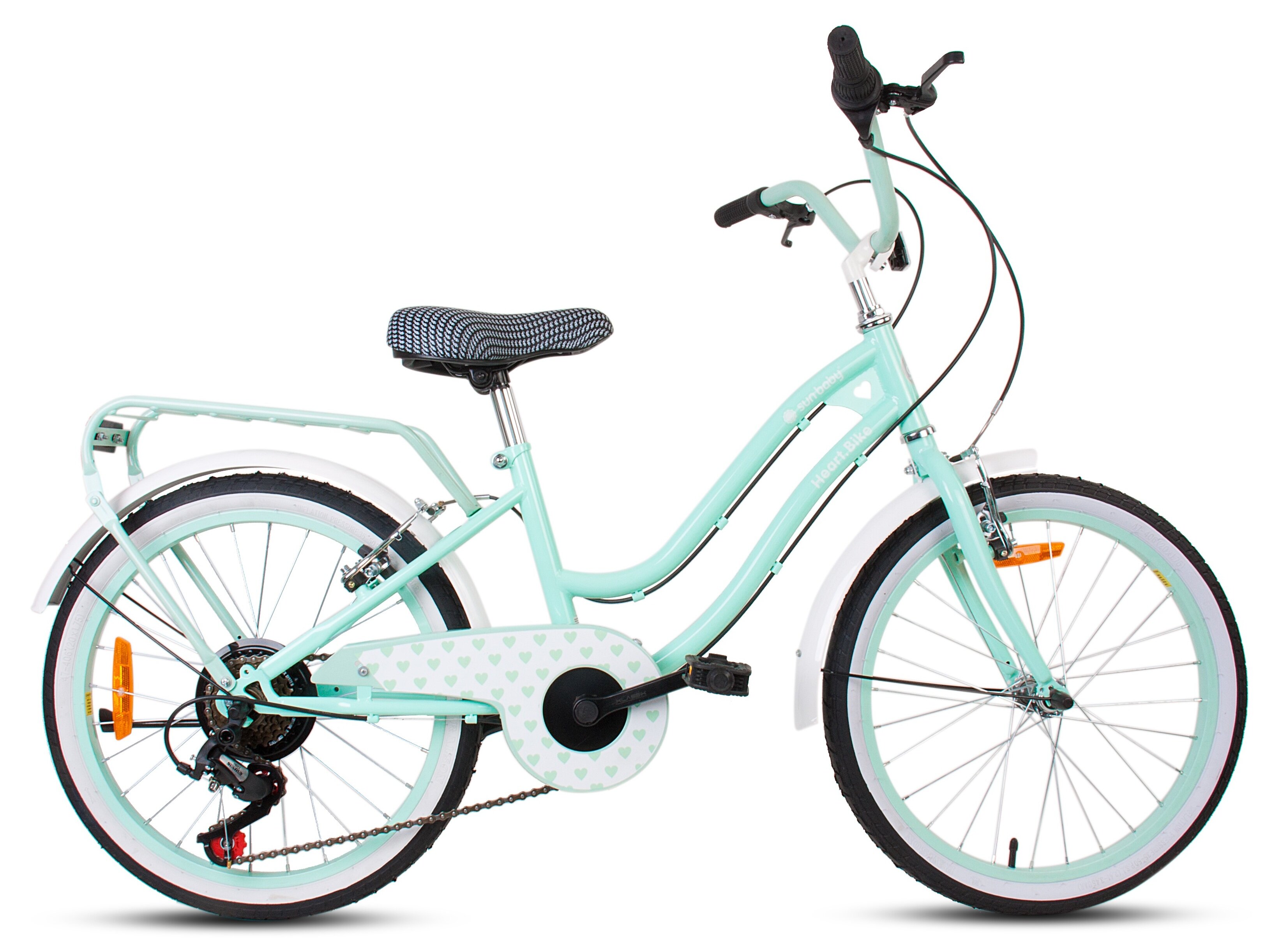SUN BABY Heart Bike 20 cali dla dziewczynki Miętowy Rower dziecięcy -  niskie ceny i opinie w Media Expert