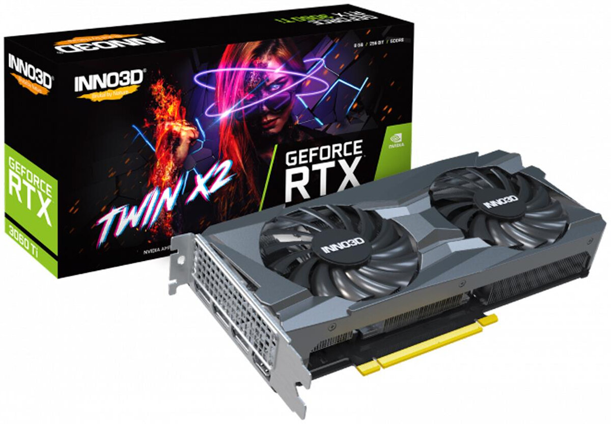 INNO3D GeForce RTX 3060 Ti Twin X2 LHR 8GB Karta graficzna - niskie ceny i  opinie w Media Expert