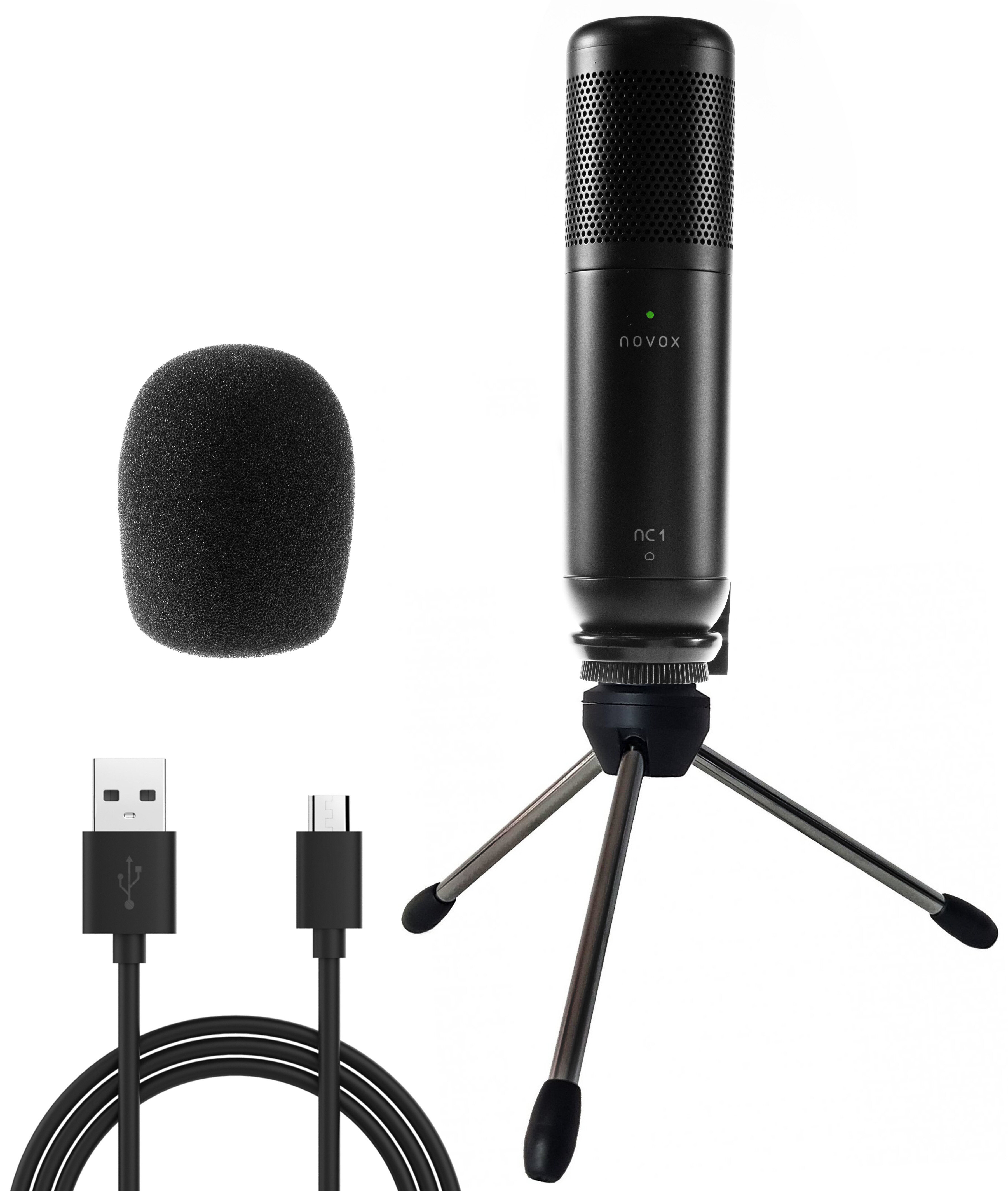 NOVOX NC-1 Black Mikrofon - niskie ceny i opinie w Media Expert