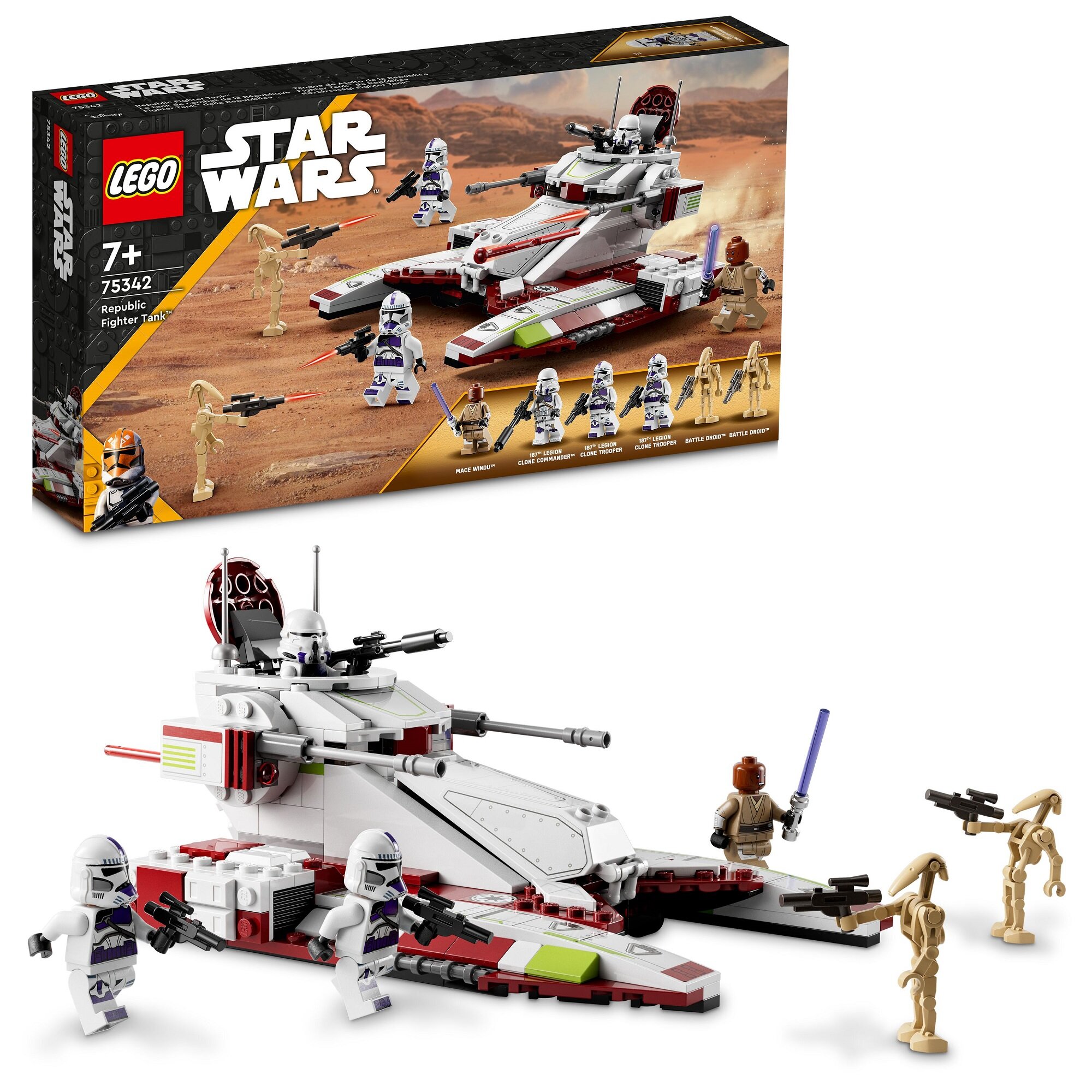 LEGO Star Wars Czołg bojowy Republiki 75342 - niskie ceny i opinie w Media  Expert