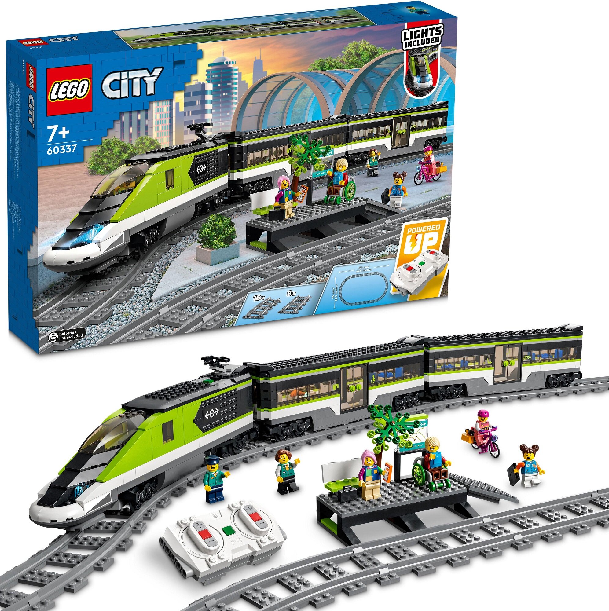 LEGO City Ekspresowy pociąg pasażerski 60337 - niskie ceny i opinie w Media  Expert