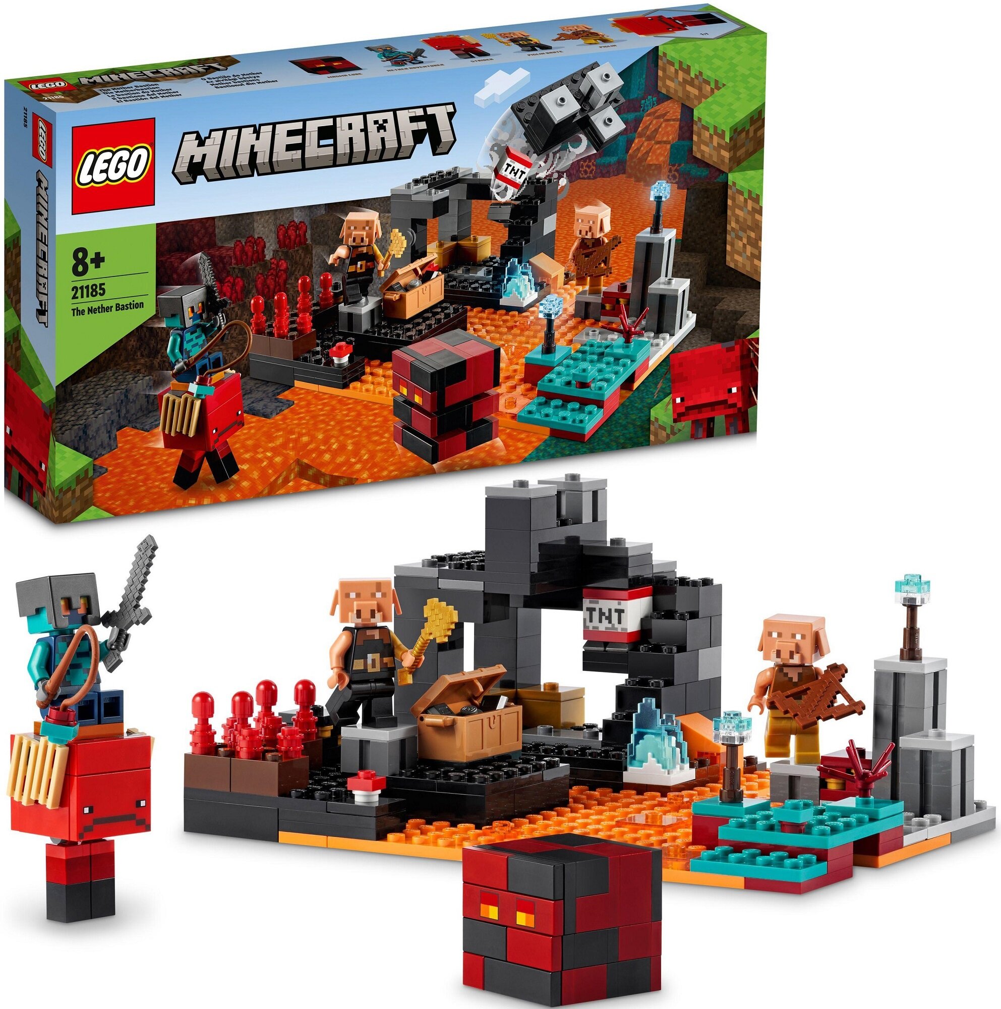 LEGO Minecraft Bastion w Netherze 21185 - niskie ceny i opinie w Media  Expert