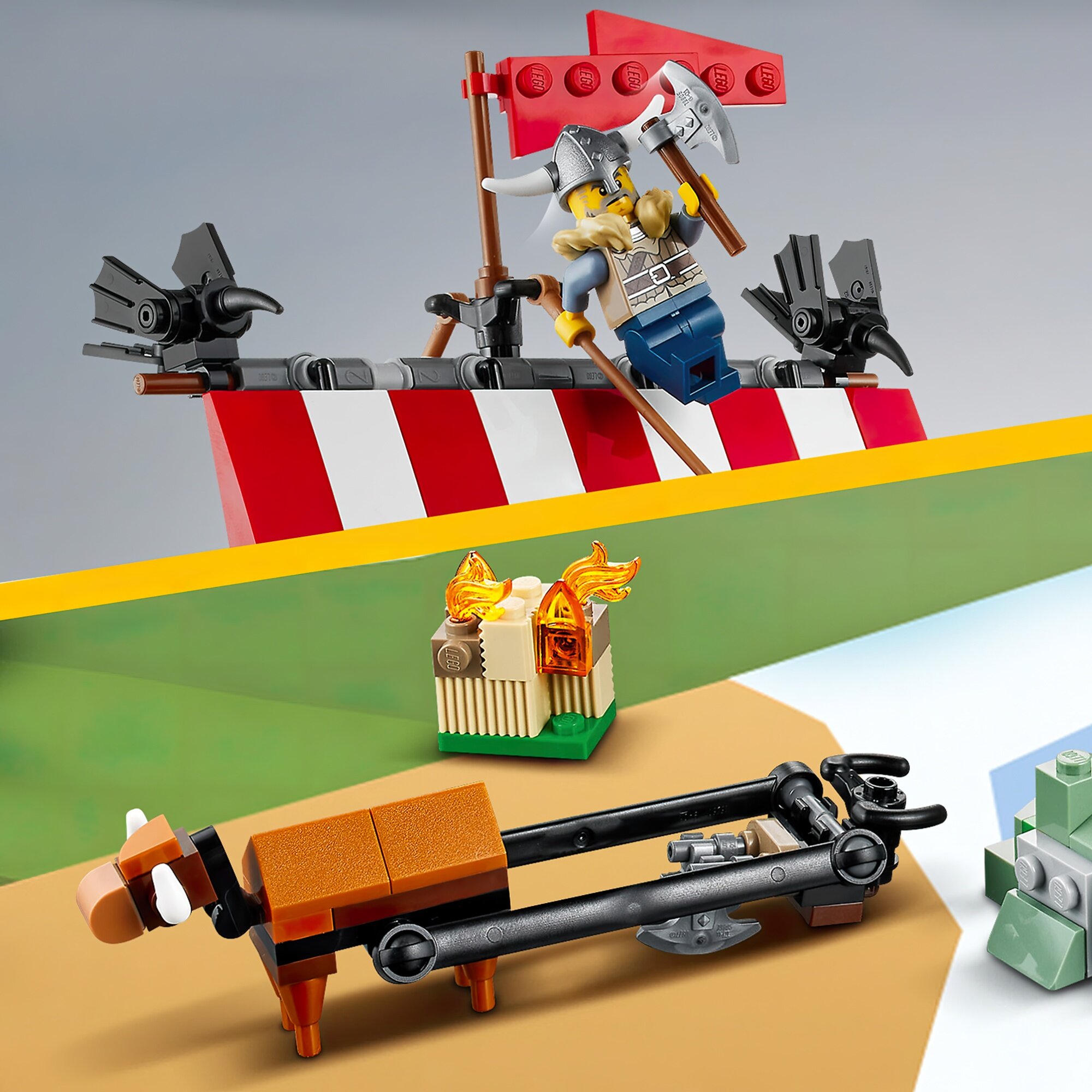 LEGO 31132 Creator Statek wikingów i wąż z Midgardu - niskie ceny i opinie  w Media Expert