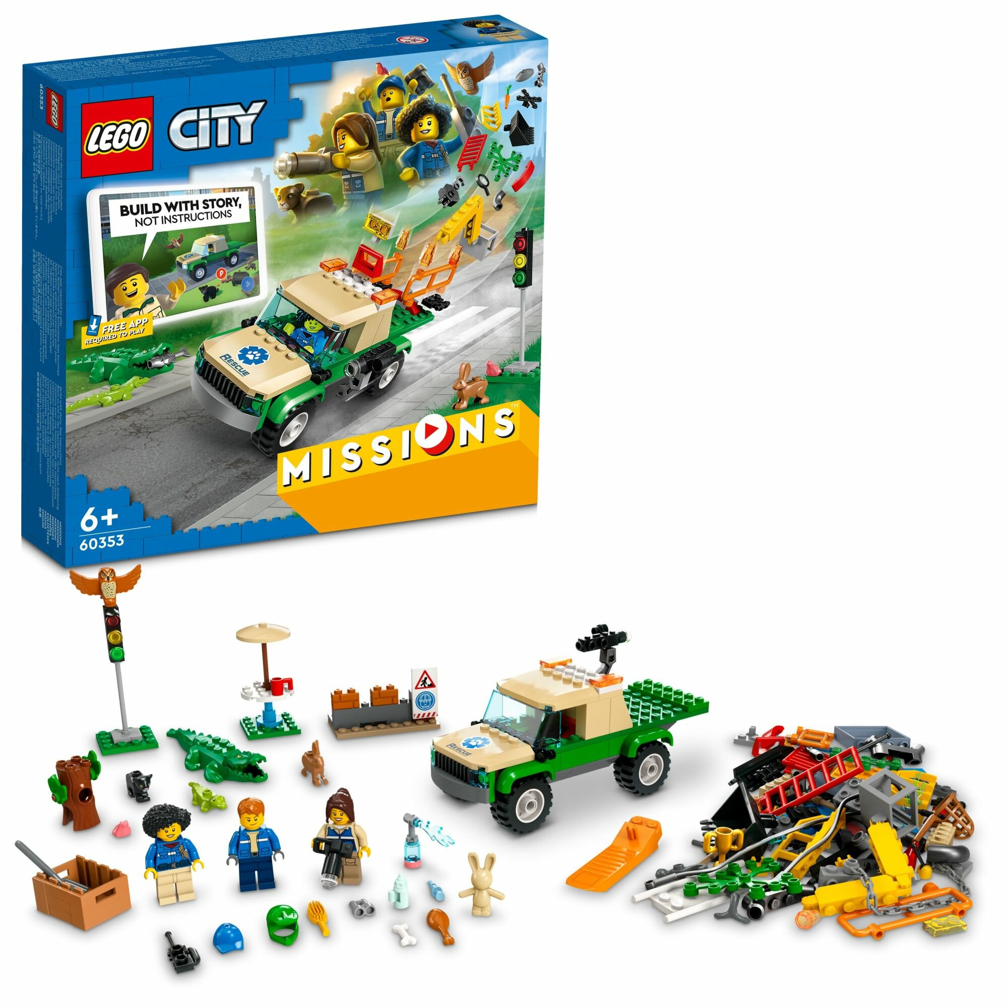 LEGO City Misje ratowania dzikich zwierząt 60353 - niskie ceny i opinie w  Media Expert