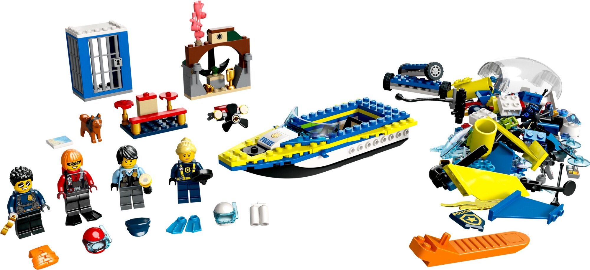 LEGO City Śledztwa wodnej policji 60355 - niskie ceny i opinie w Media  Expert