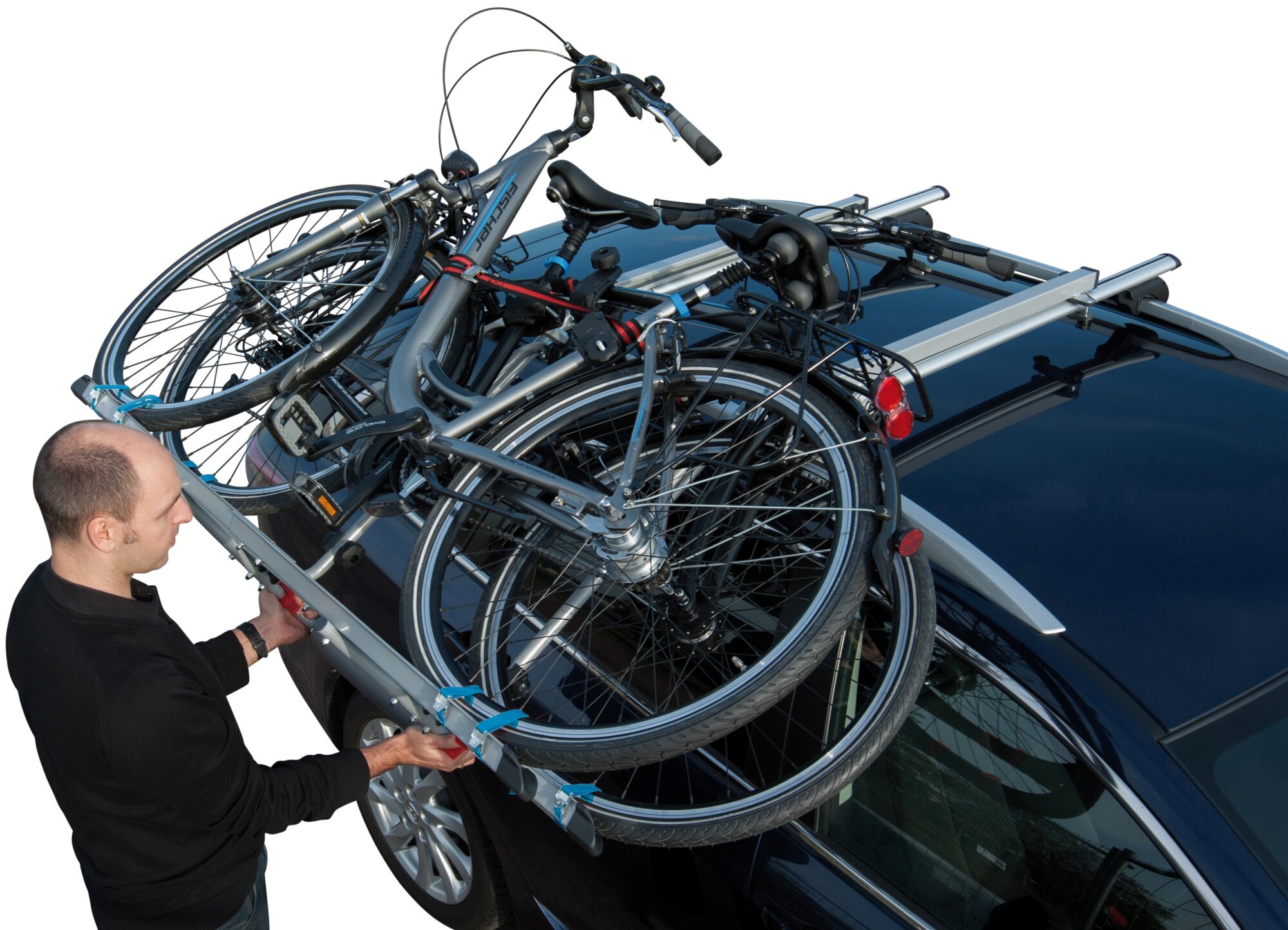 FISCHER Extra na dach 2 rowery Bagażnik samochodowy na rower - niskie ceny  i opinie w Media Expert