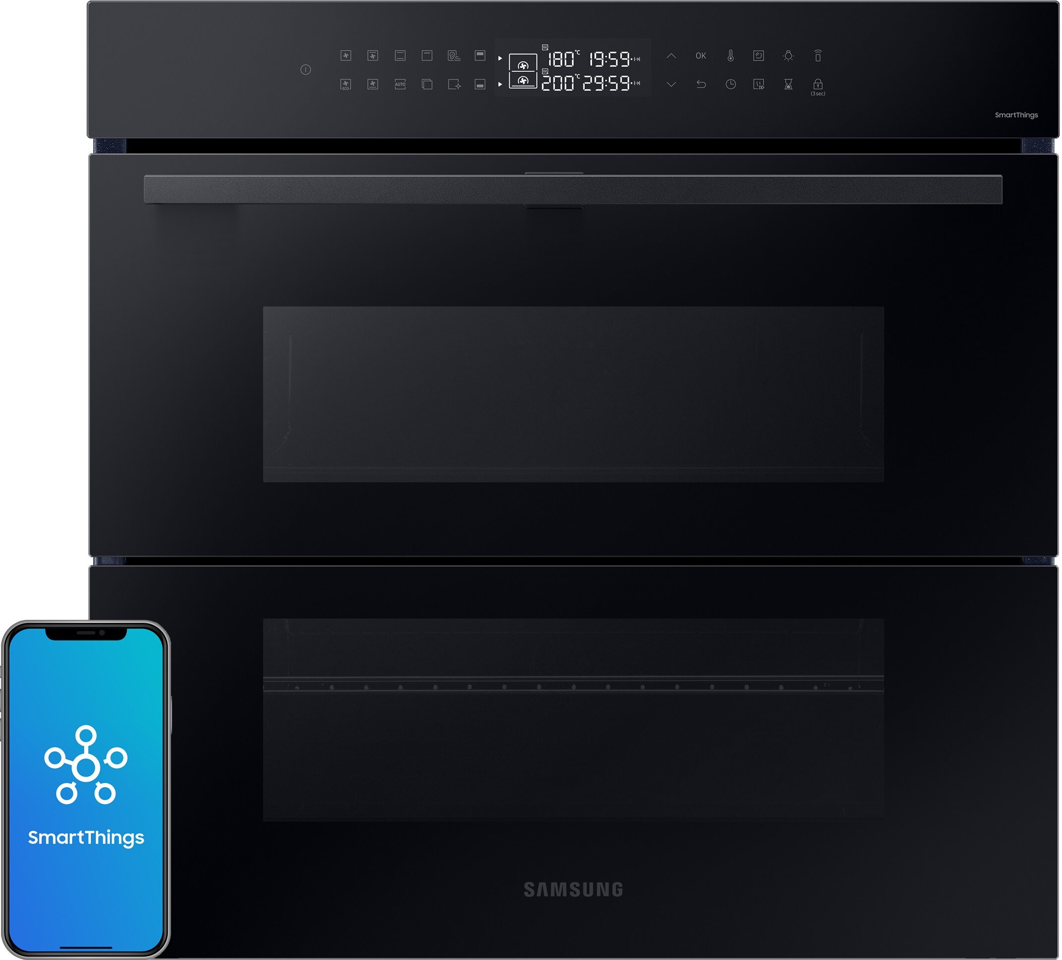 SAMSUNG NV7B4345VAK U2 Dual Cook Flex Elektryczny parowy Czarny A+ Piekarnik  - niskie ceny i opinie w Media Expert
