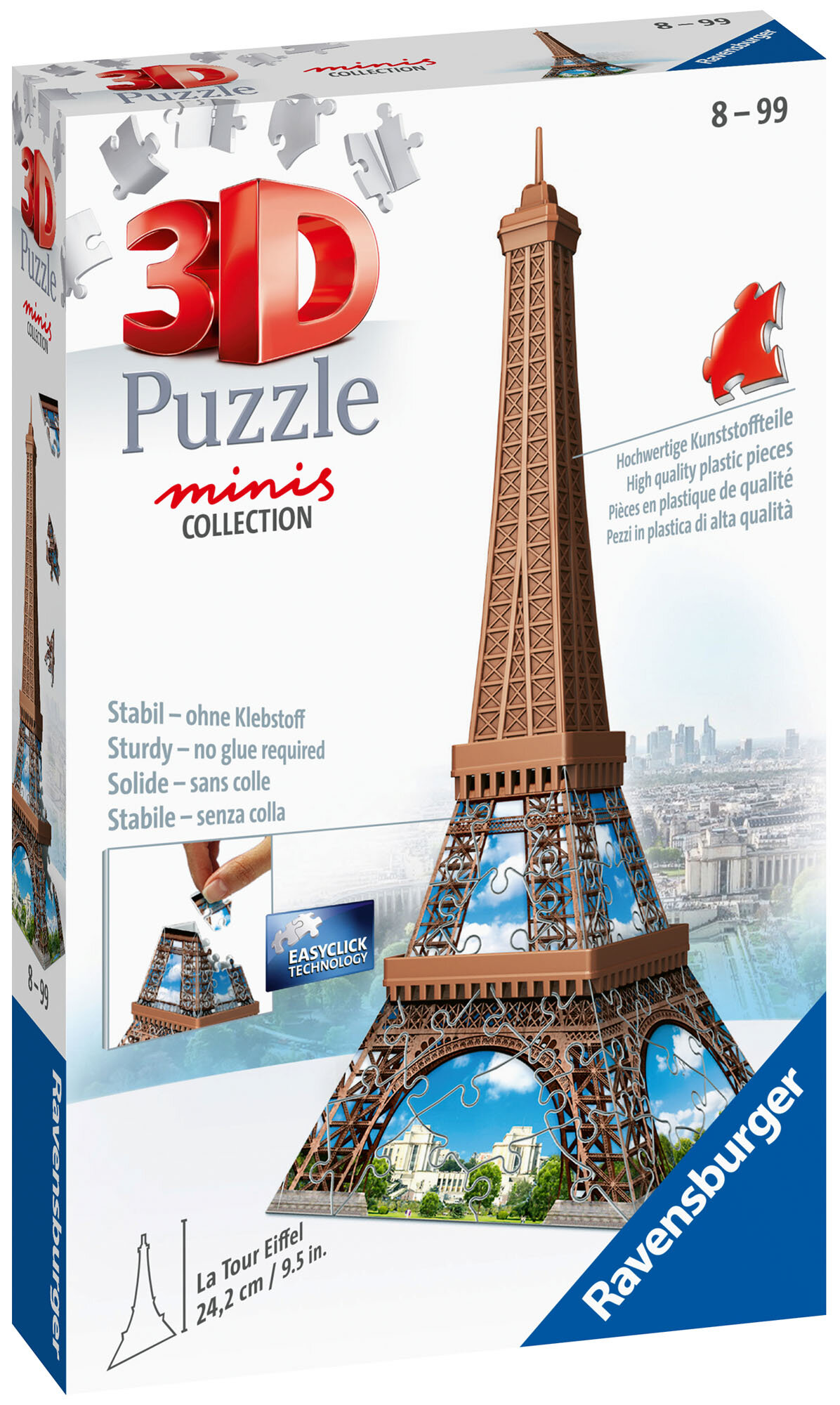 RAVENSBURGER Mini budowle Wieża Eiffla 12536 (60 elementów) Puzzle 3D -  niskie ceny i opinie w Media Expert