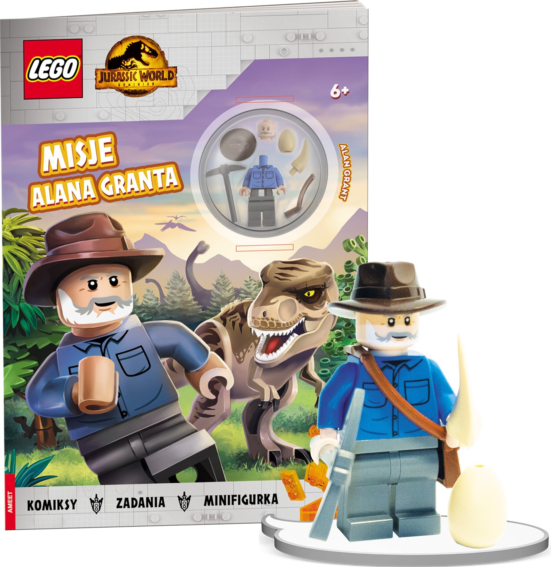 LEGO Jurassic World Misje Alana Granta LNC-6204 Książka - niskie ceny i  opinie w Media Expert