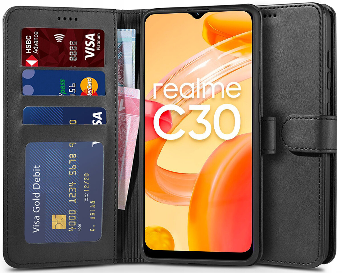 TECH-PROTECT Air Wallet do Realme C30 Czarny Etui - niskie ceny i opinie w  Media Expert
