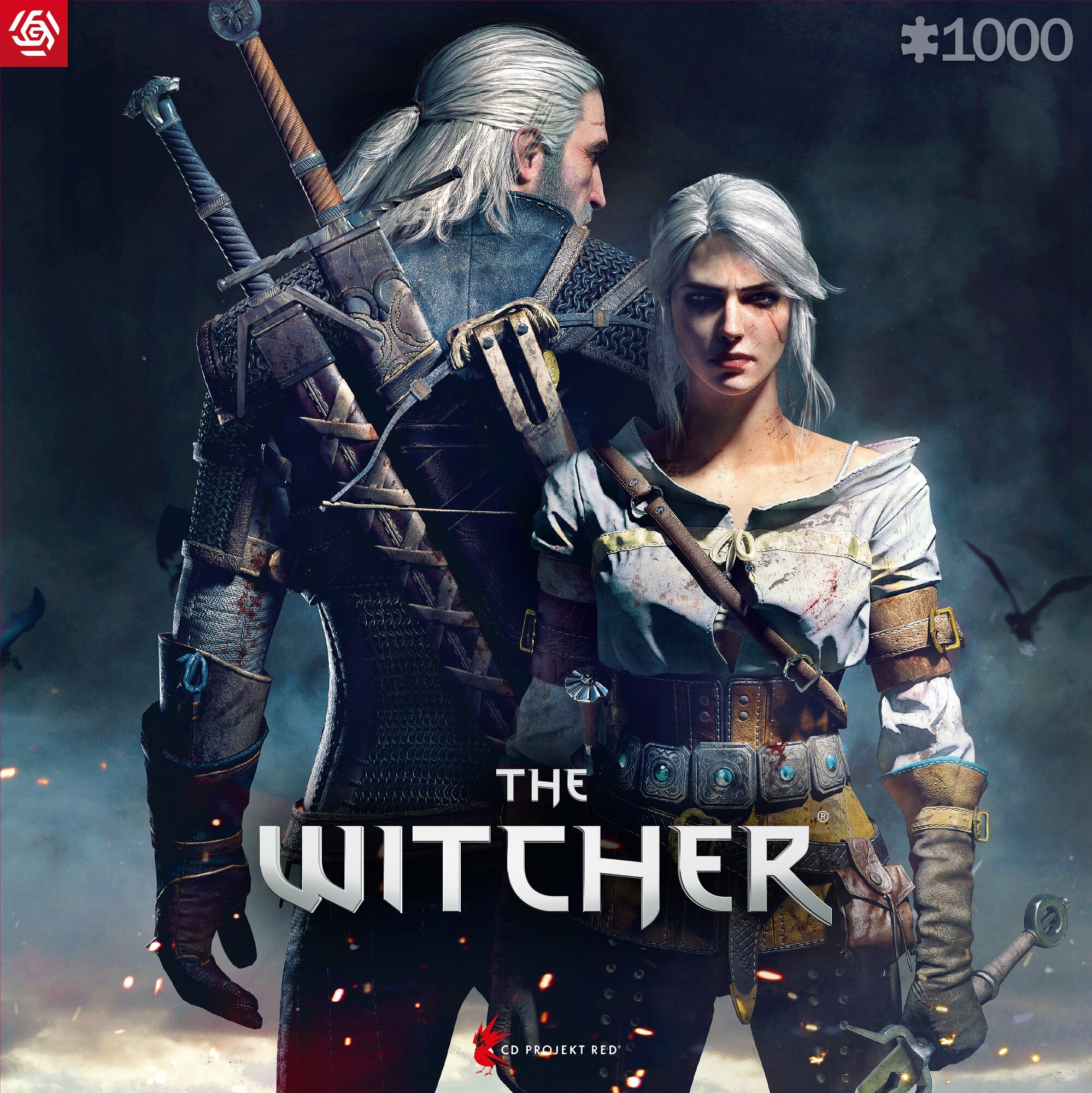 CENEGA Wiedźmin The Witcher Geralt & Ciri (1000 elementów) Puzzle - niskie  ceny i opinie w Media Expert