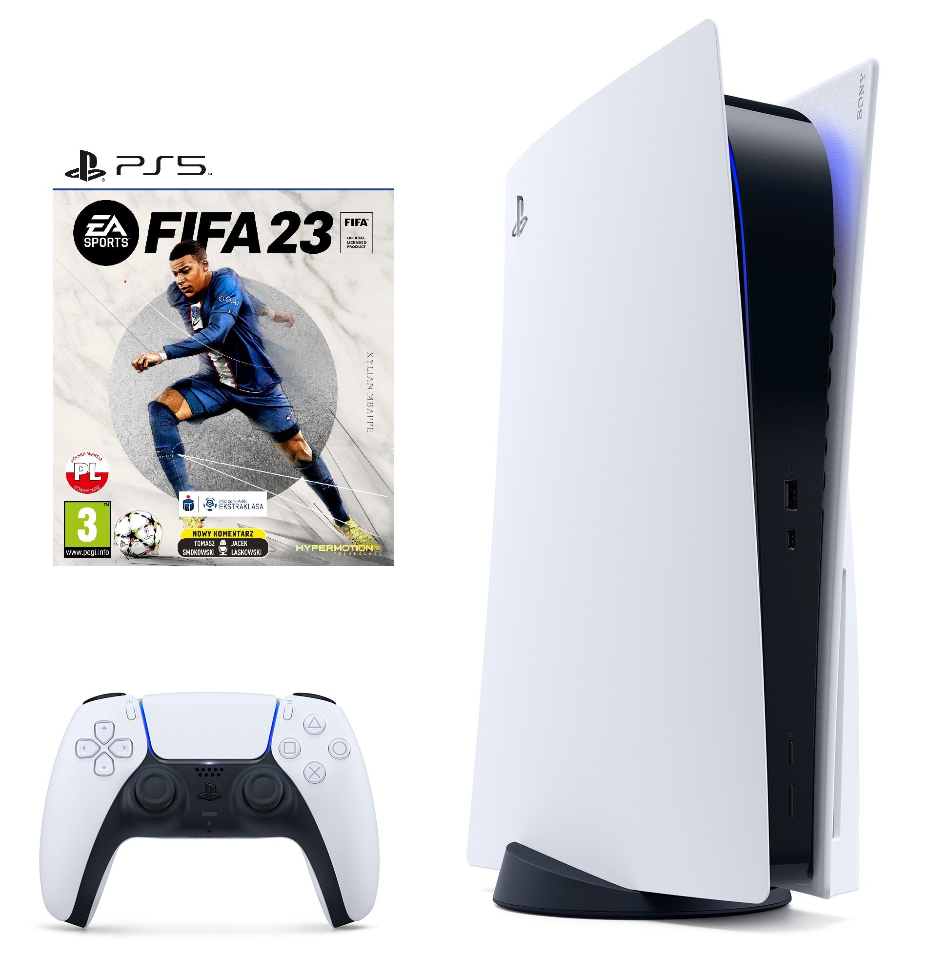 SONY PlayStation 5 + FIFA 23 (klucz aktywacyjny) Konsola - niskie ceny i  opinie w Media Expert