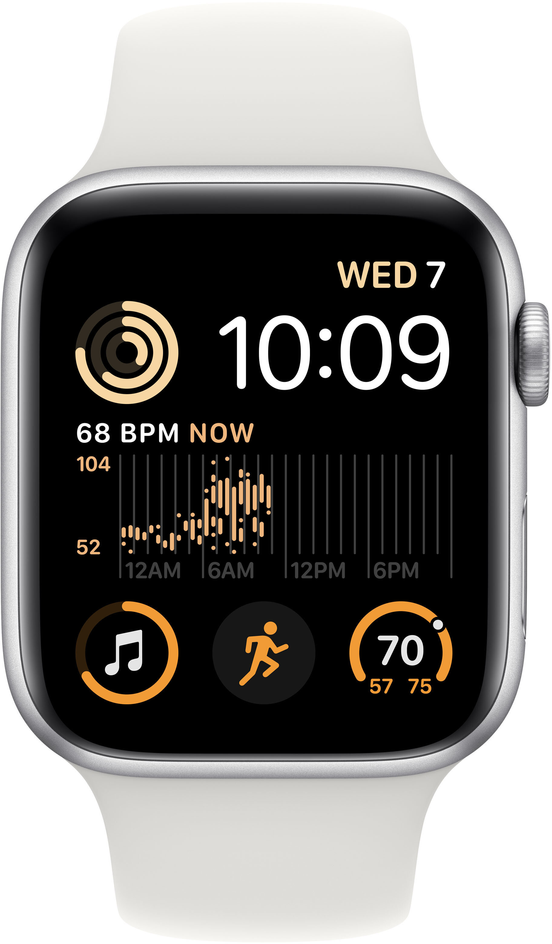 APPLE Watch SE 2gen GPS + Cellular 44mm koperta z aluminium (srebrny) +  pasek sportowy (biały) - niskie ceny i opinie w Media Expert