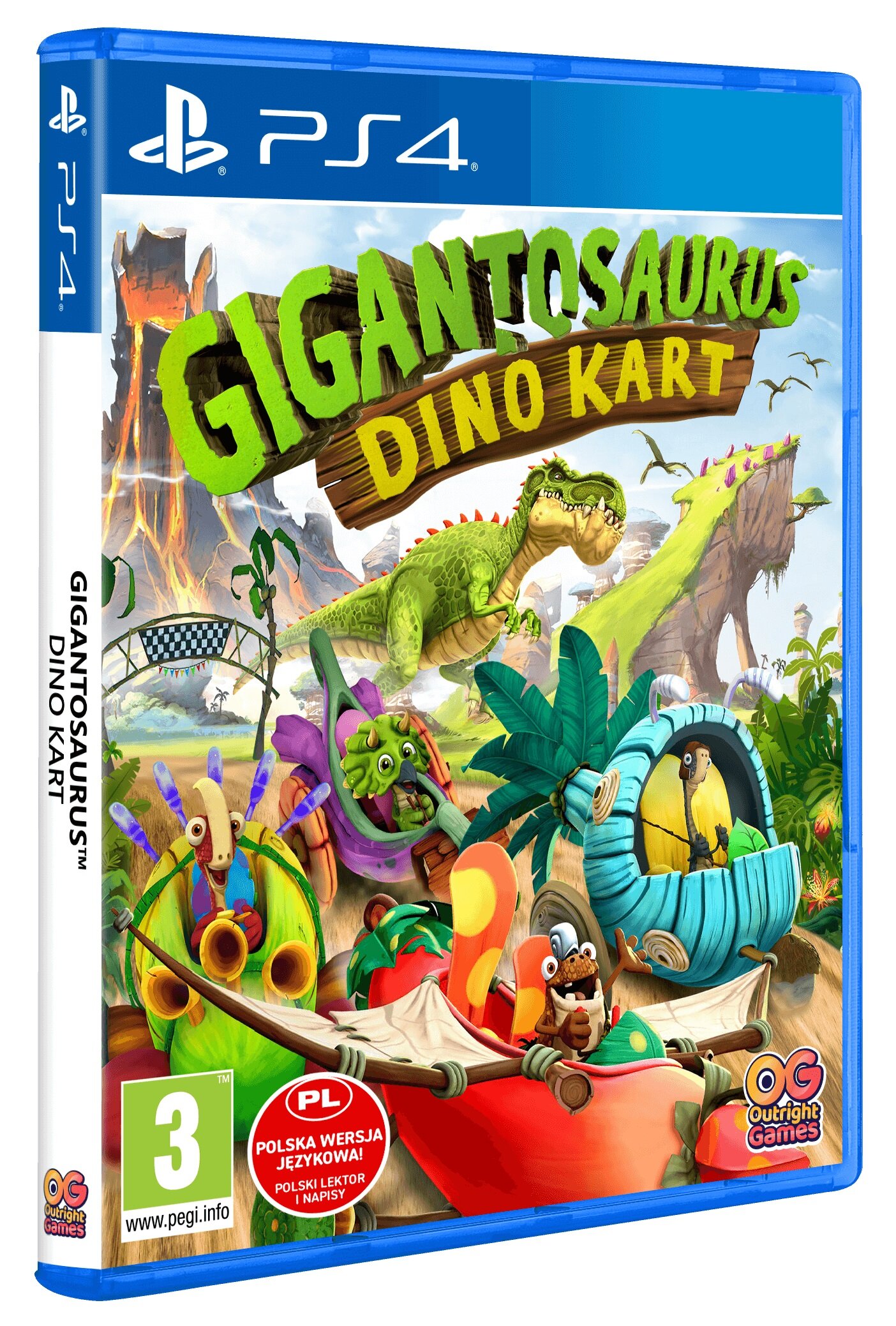 Gigantozaur: Dino Kart Gra PS4 - niskie ceny i opinie w Media Expert