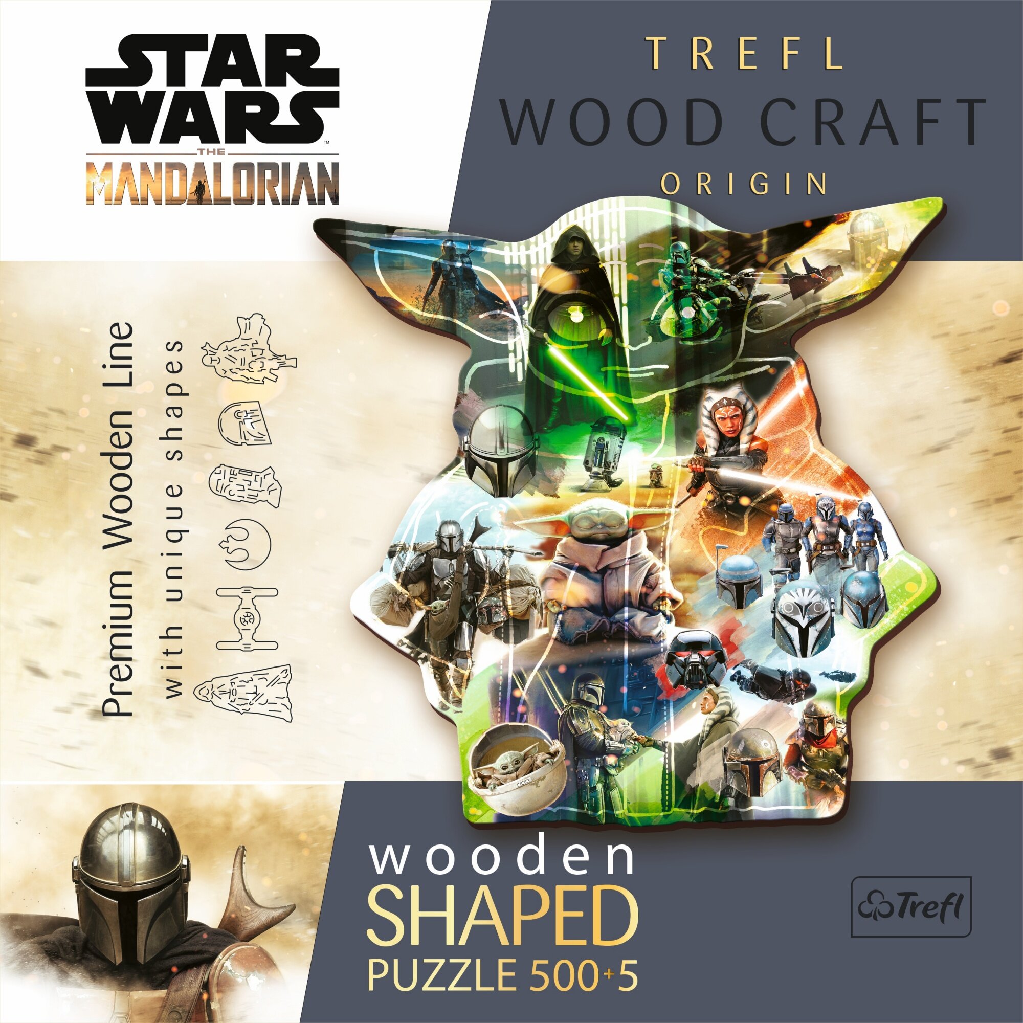 TREFL Wood Craft Star Wars Tajemniczy Grogu 20169 (505 elementów) Puzzle -  niskie ceny i opinie w Media Expert