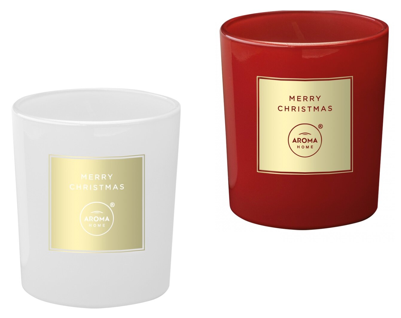 AROMA HOME Merry Christmas 2 x 140 g Zestaw świec zapachowych - niskie ceny  i opinie w Media Expert