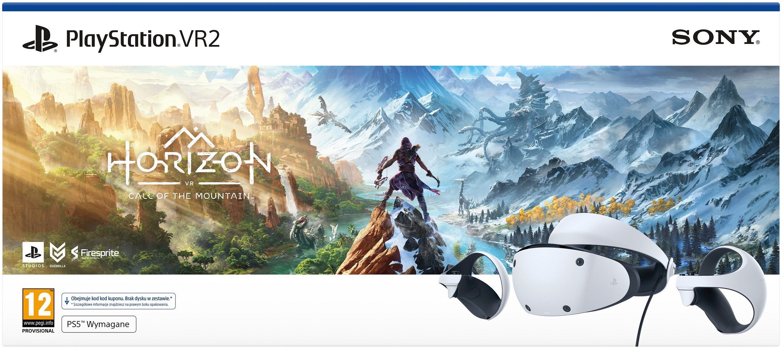 SONY PlayStation VR2 + Horizon Call of the Mountain (klucz aktywacyjny) Gogle  VR - niskie ceny i opinie w Media Expert