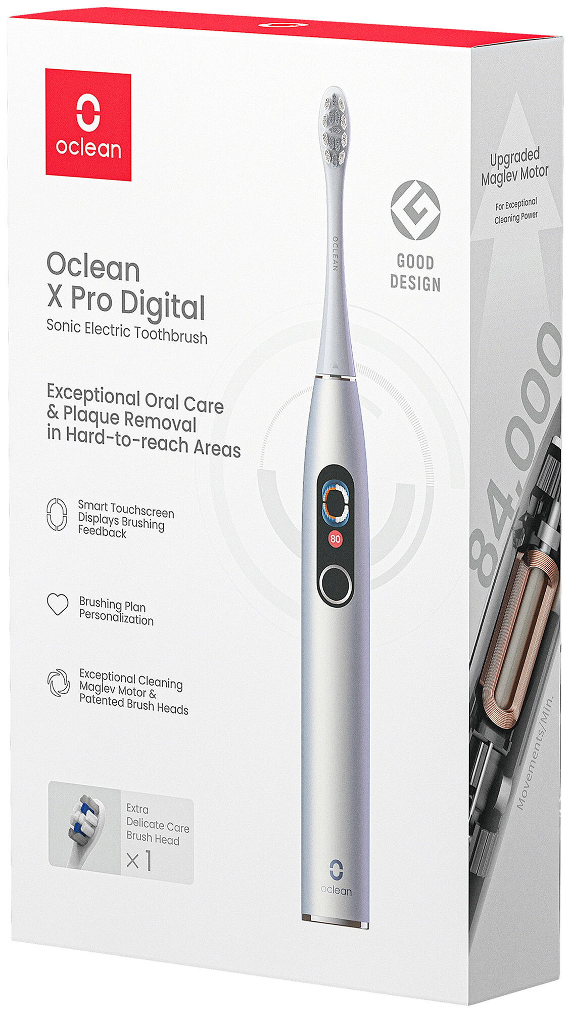 OCLEAN X Pro Digital Srebrny Szczoteczka soniczna - niskie ceny i opinie w  Media Expert