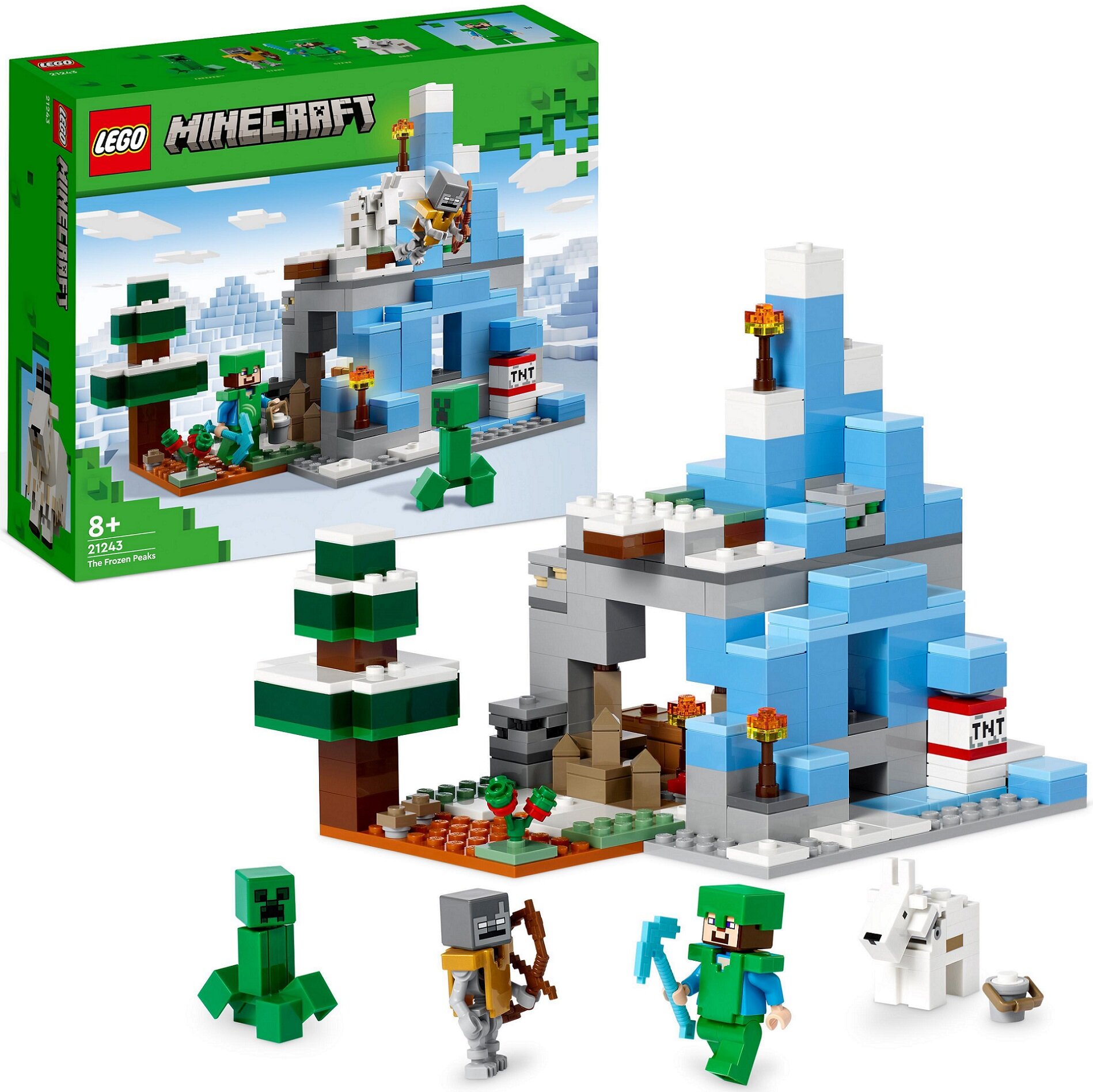 LEGO Minecraft Ośnieżone szczyty 21243 - niskie ceny i opinie w Media Expert