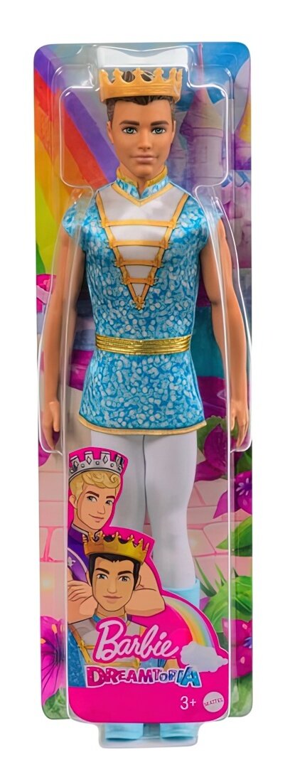 Lalka Barbie Dreamtopia Królewski Ken Brunet HLC22 - niskie ceny i opinie w  Media Expert