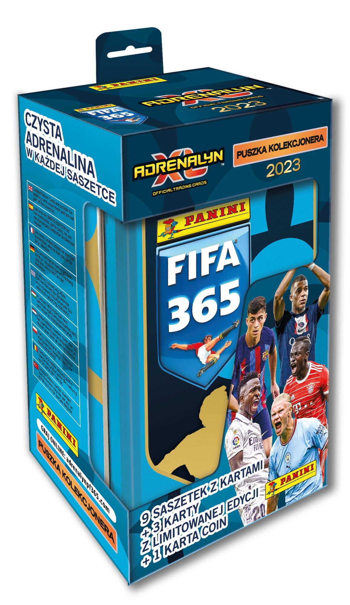 PANINI FIFA 365 Adrenalyn XL 2023 Puszka kolekcjonera Karty - niskie ceny i  opinie w Media Expert
