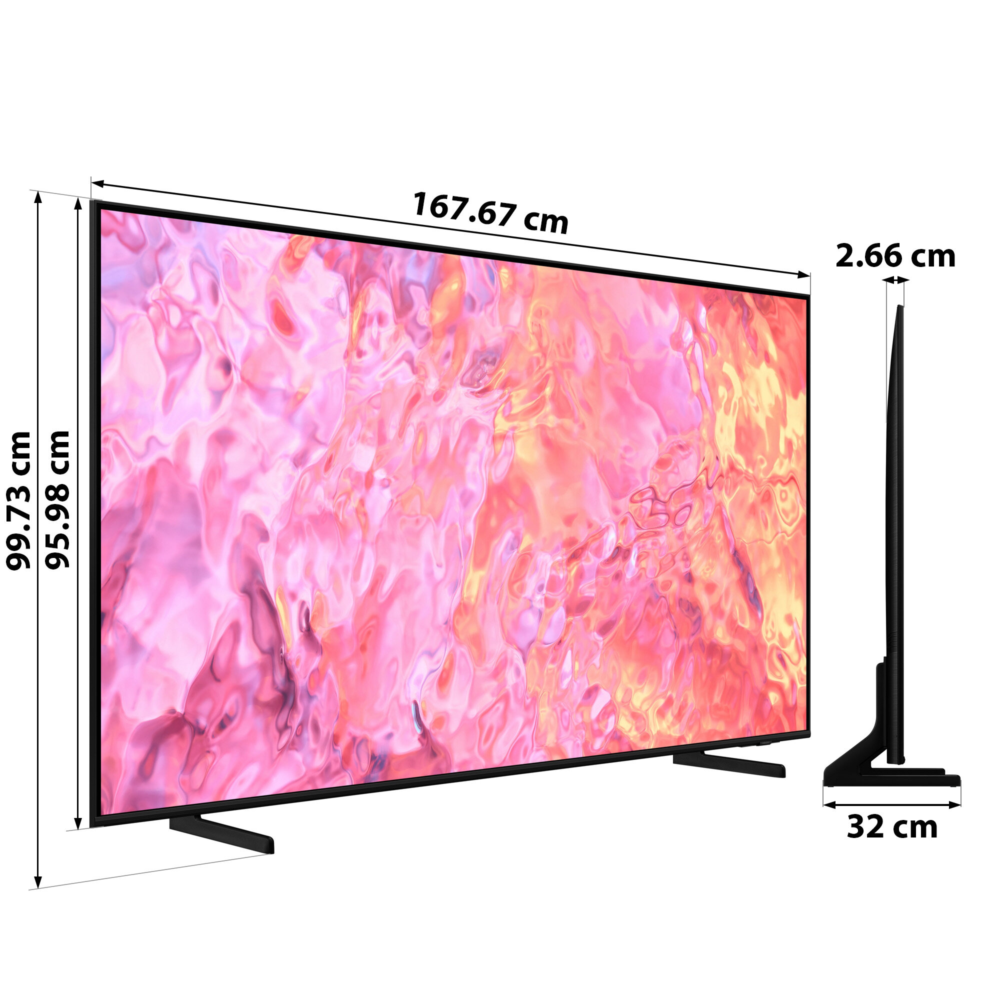 SAMSUNG QE75Q77C 75 QLED 4K 120HZ Tizen TV HDMI 2.1 Telewizor - niskie  ceny i opinie w Media Expert