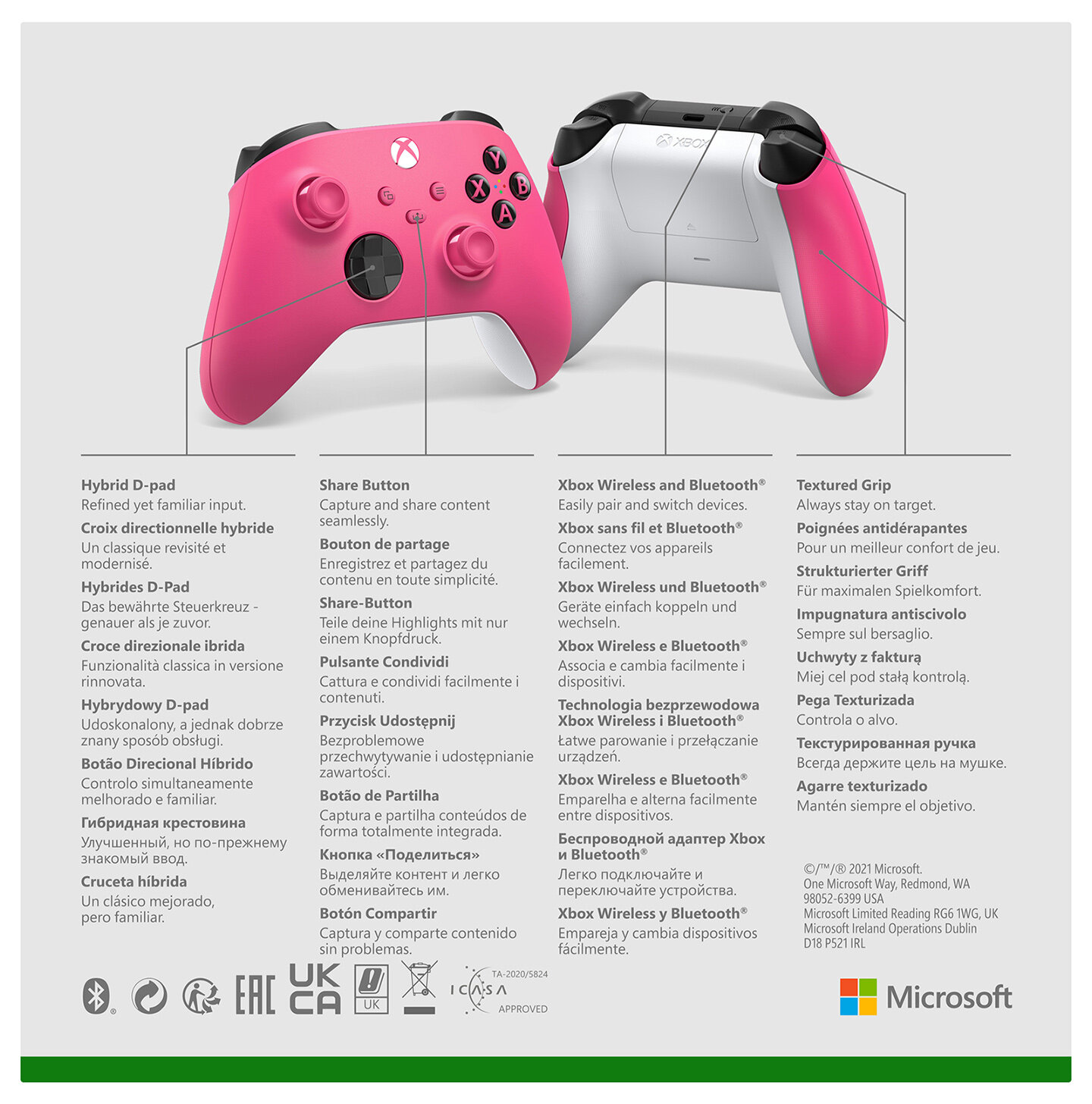 controller xbox pink