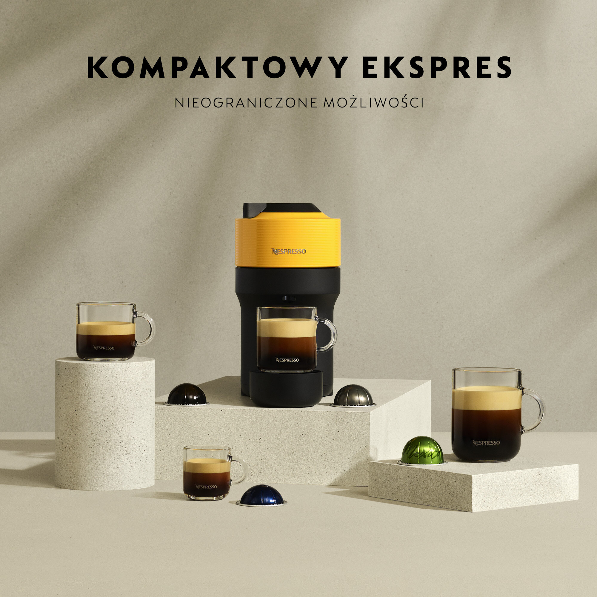 DELONGHI Nespresso Vertuo Pop ENV90.B Ekspres - niskie ceny i opinie w  Media Expert