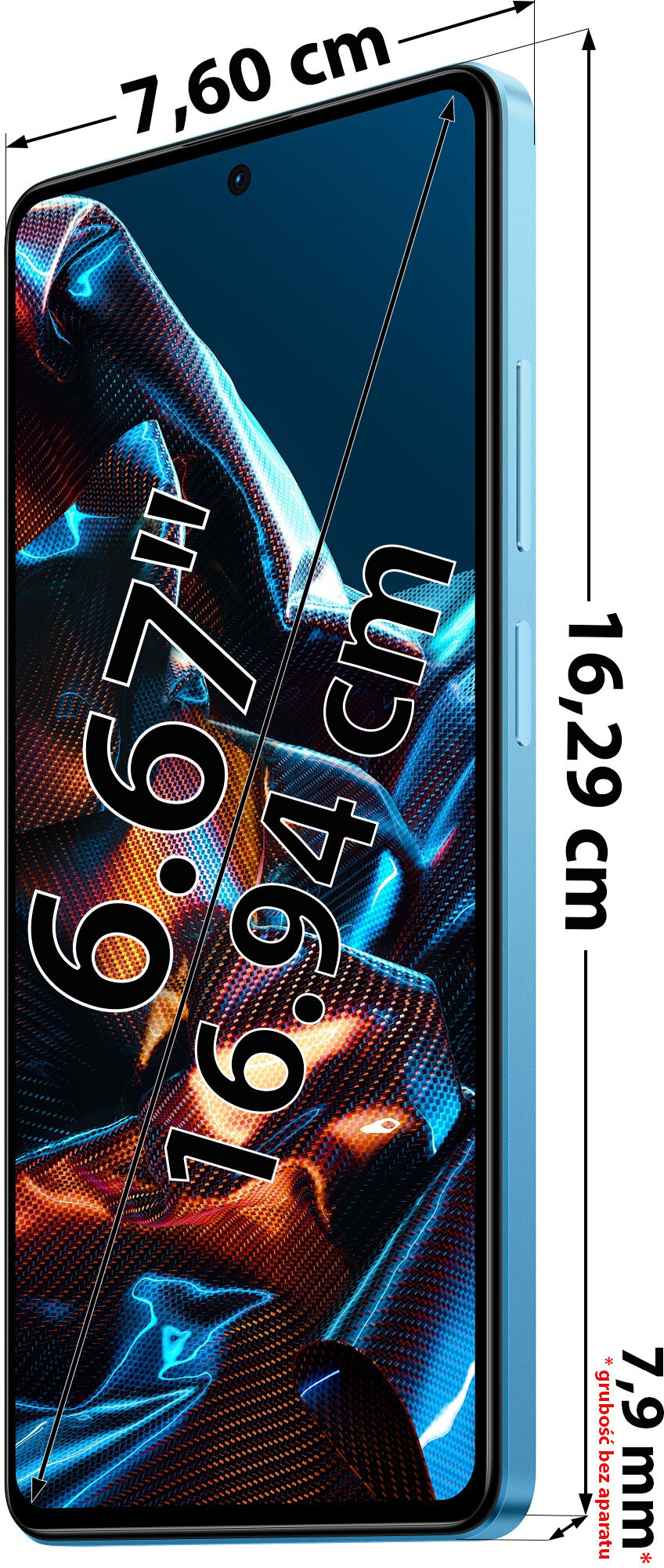 POCO X5 Pro 5G, telefon komórkowy 6,67 AMOLED FHD+ 256GB czarny,  ultraszybkie ładowanie w wersji FR + 2 lata gwarancji