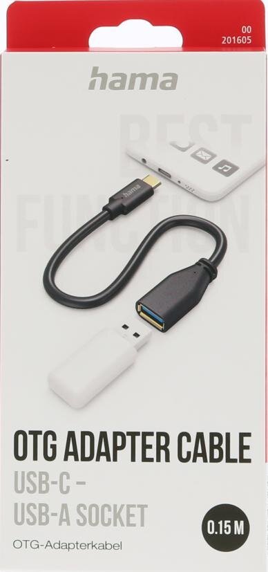 HAMA 0.15m Kabel USB Typ-C - USB OTG - niskie ceny i opinie w Media Expert