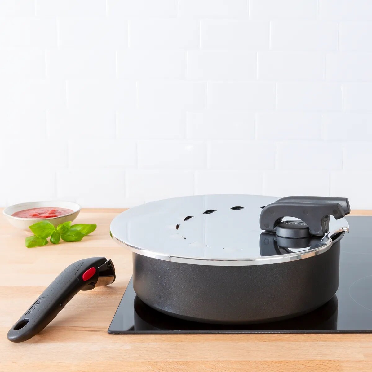 TEFAL Ingenio L9829853 20-28 cm Pokrywa - niskie ceny i opinie w