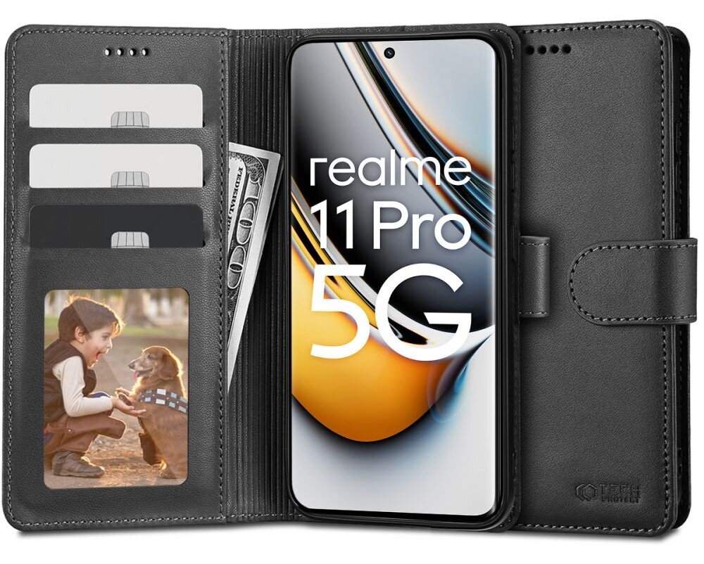 TECH-PROTECT Wallet do Realme 11 Pro 5G/11 Pro+ Plus 5G Czarny Etui -  niskie ceny i opinie w Media Expert