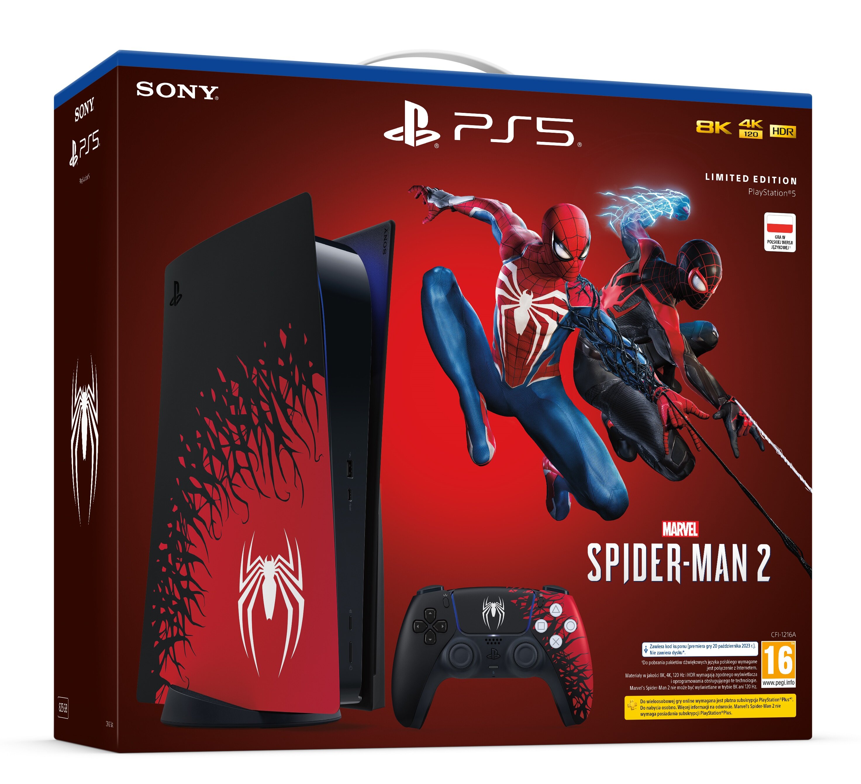 PlayStation 5 Slim Console Marvels Spider-Man 2 Bundle