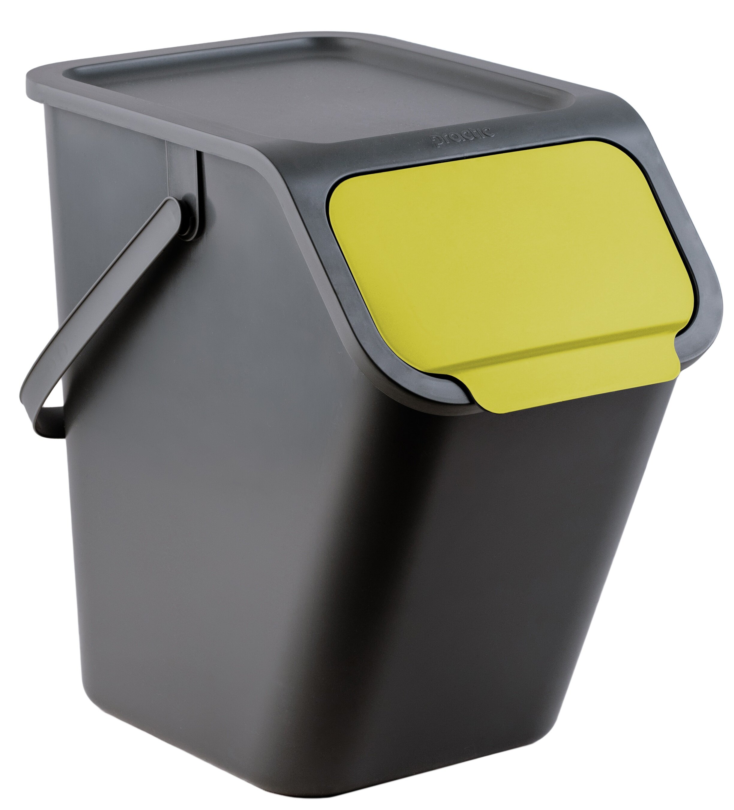 PRACTIC Bini 15100633 25L Czarno-żółty Kosz na śmieci - niskie ceny i  opinie w Media Expert