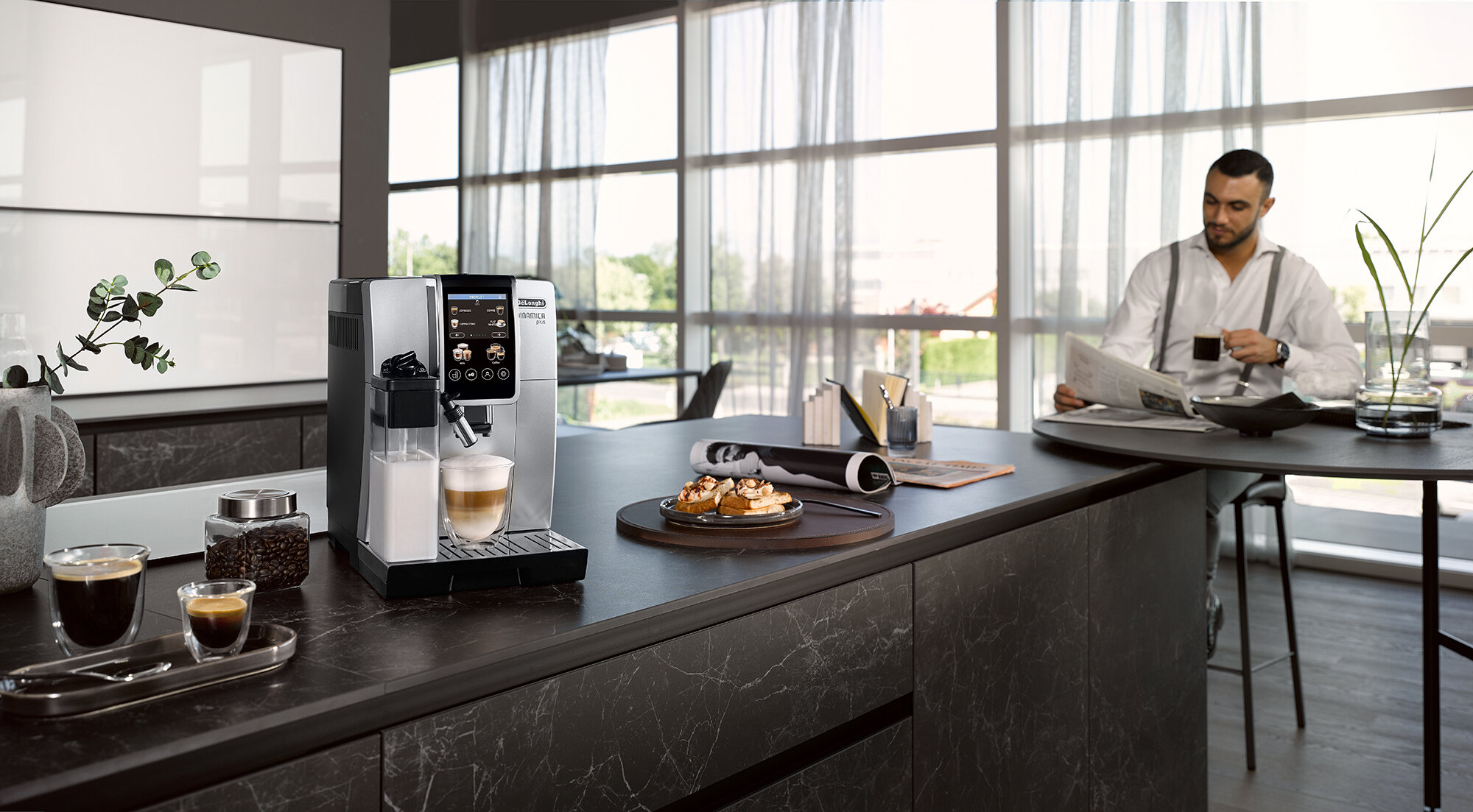 DELONGHI Dinamica Plus ECAM 370.70.B Ekspres - niskie ceny i opinie w Media  Expert