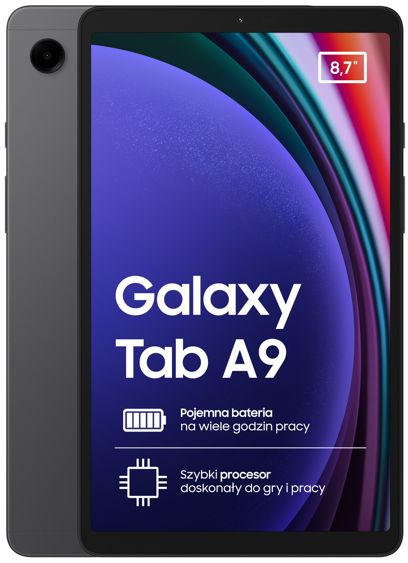 SAMSUNG Galaxy Tab A9 8.7" 8/128 GB Wi-Fi Szary Tablet - niskie ceny i  opinie w Media Expert