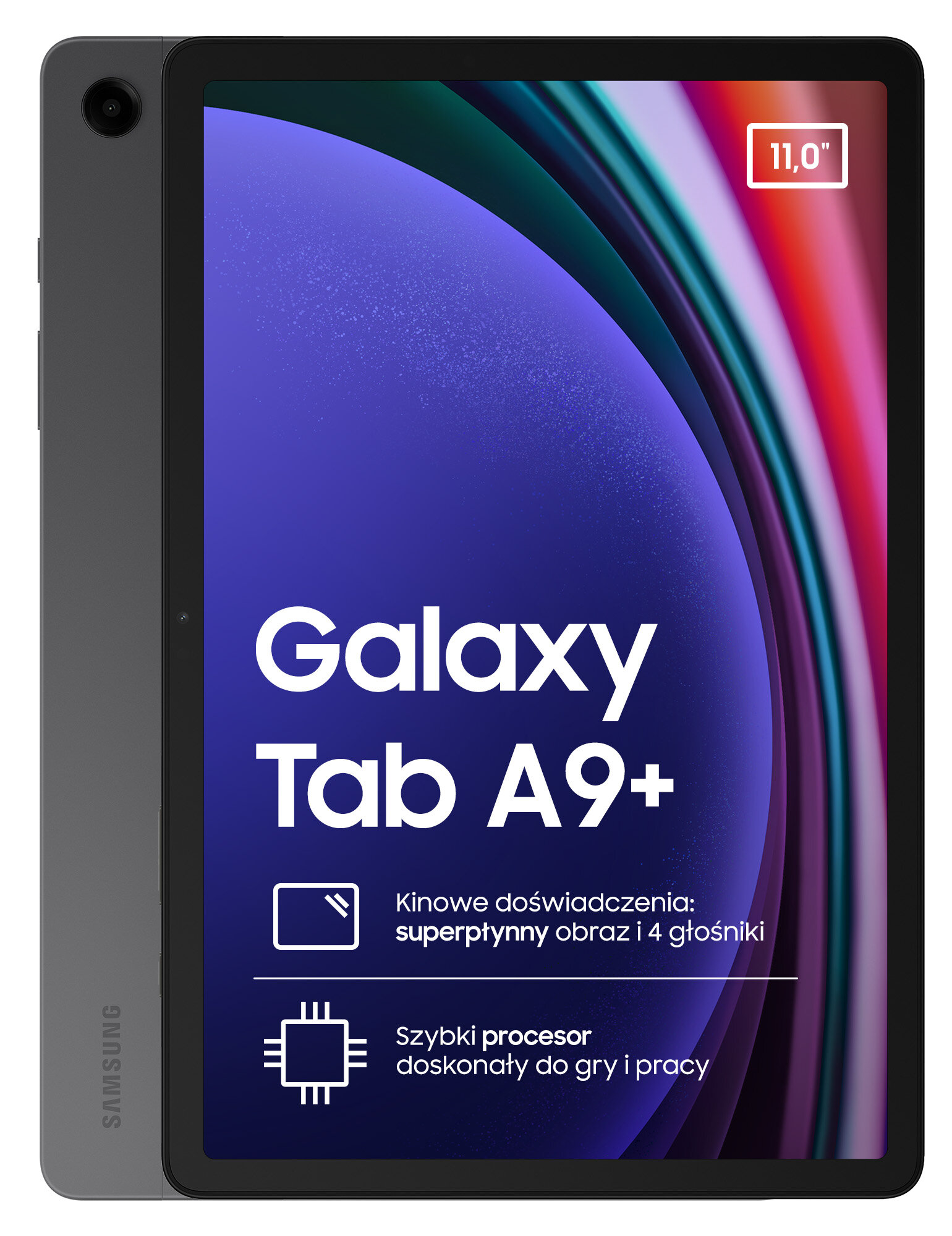 SAMSUNG Galaxy Tab A9+ 11" 8/128 GB Wi-Fi Szary Tablet - niskie ceny i  opinie w Media Expert
