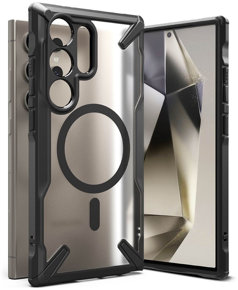 RINGKE Fusion X Magnetic MagSafe do Samsung Galaxy S24 Ultra Czarny mat Etui  - niskie ceny i opinie w Media Expert
