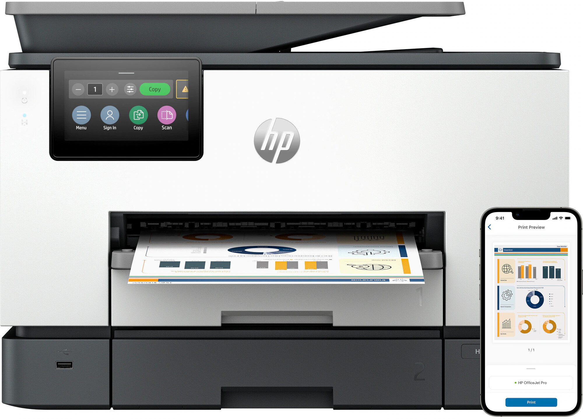 Hp Officejet Pro 9130b Urządzenie Wielofunkcyjne Niskie Ceny I Opinie W Media Expert 