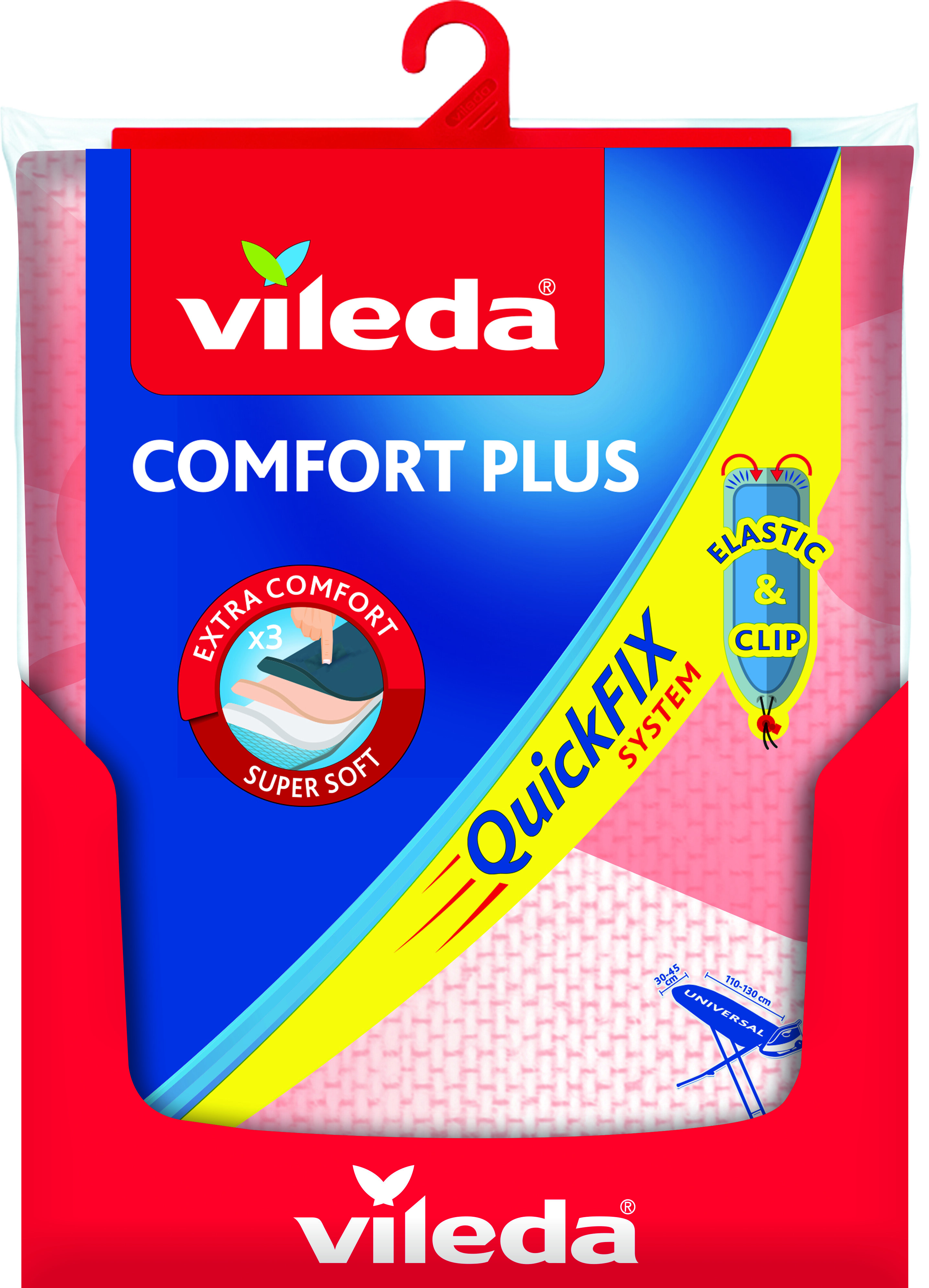 VILEDA Comfort Plus (130 x 45 cm) Pokrowiec na deskę - niskie ceny i opinie  w Media Expert