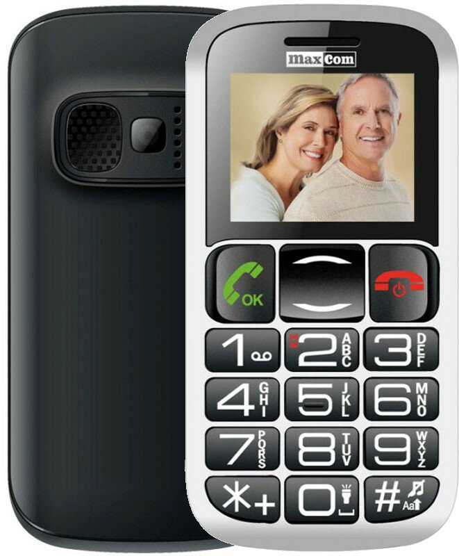 MAXCOM MM462 Czarny Telefon - niskie ceny i opinie w Media Expert