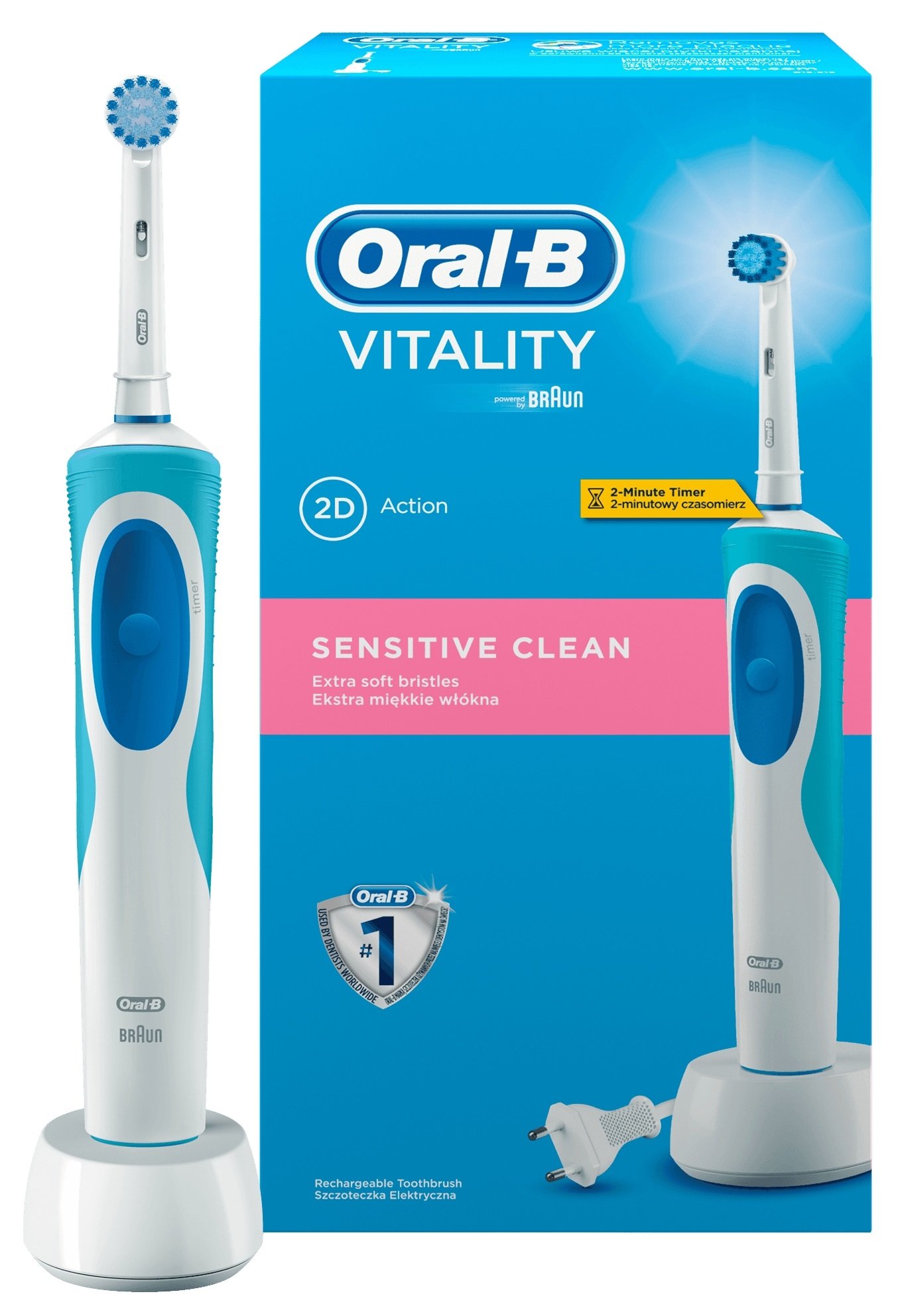 ORAL-B Vitality Sensitive D12.513 Szczoteczka rotacyjna - niskie ceny i  opinie w Media Expert